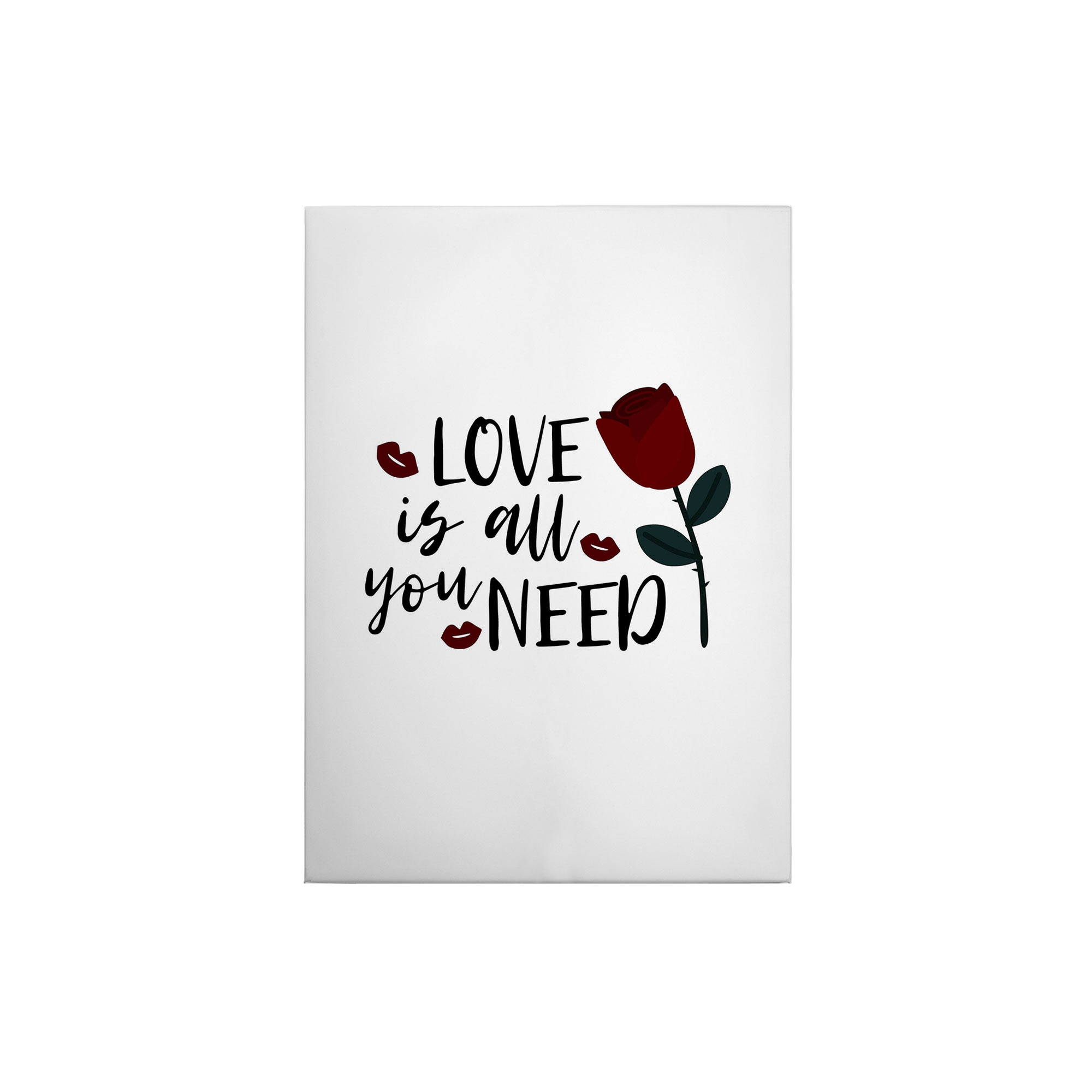 Tadessi Leinwandbild Zitate und Sprüche - 70 x 50 cm - M1-No.50388 - Keilrahmen in Weiß Schwarz