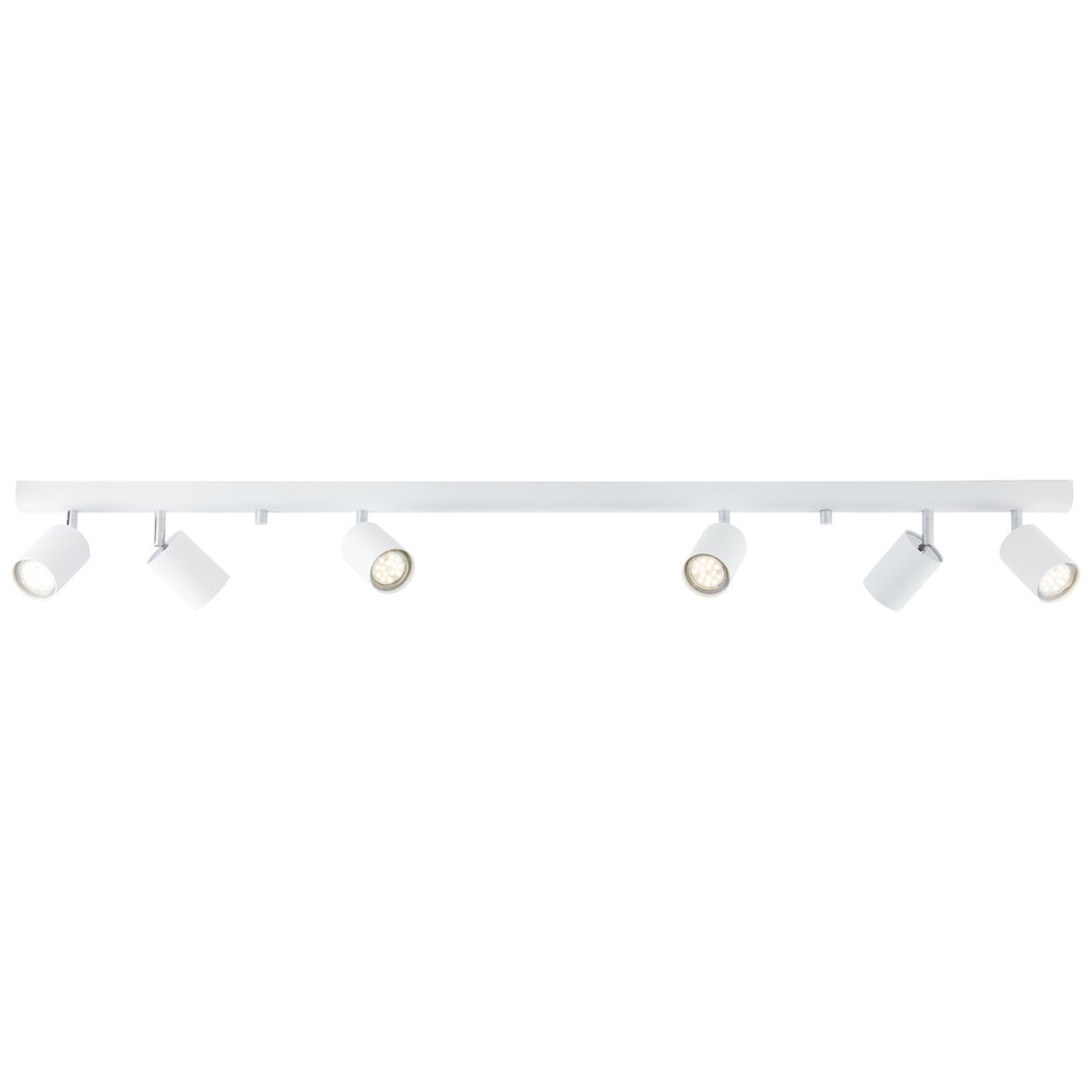 Deckenleuchte 15 x 5.5 x 119 cm Weiss Metall Deckenlampe Rund Modern Skandi Harmonisch