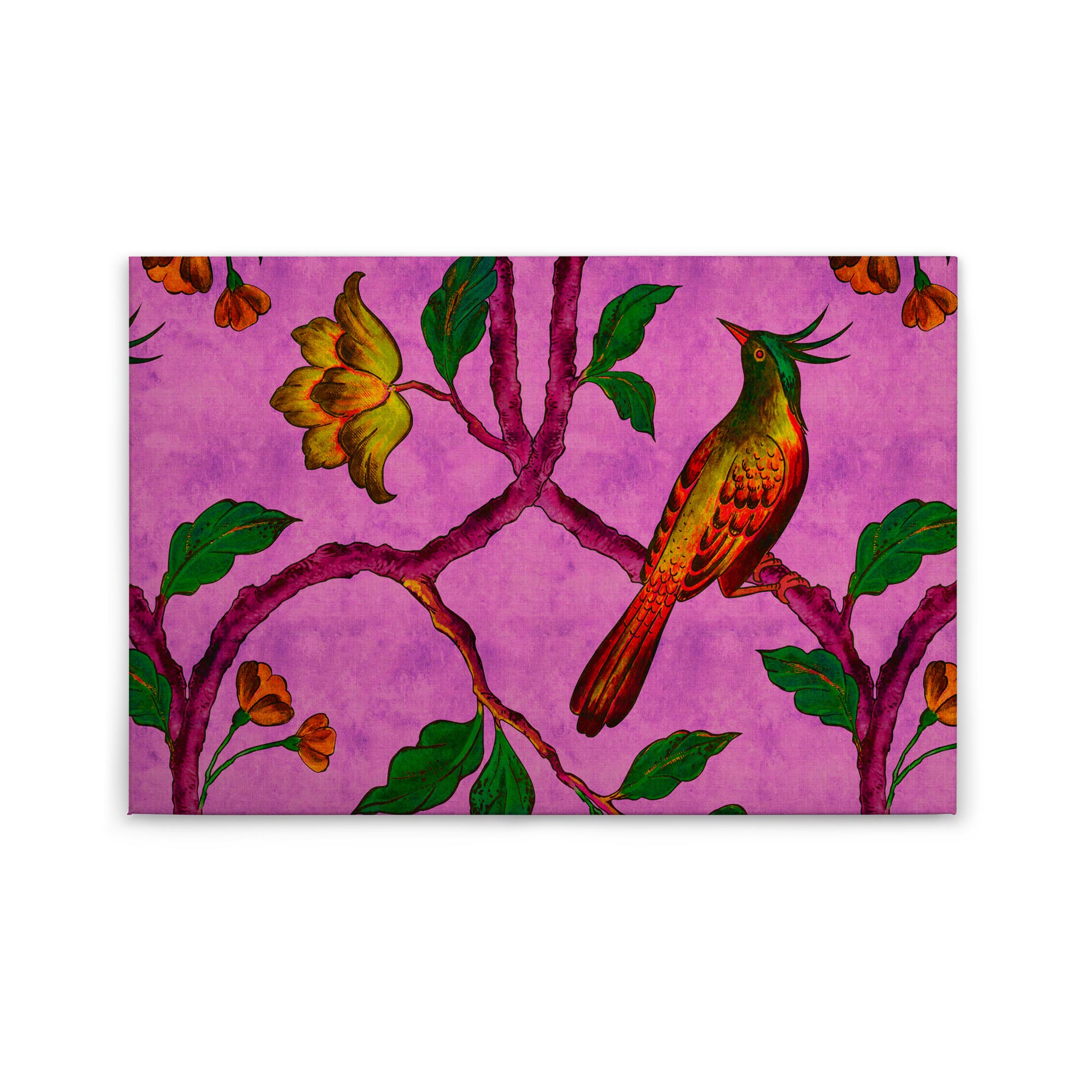 Tadessi Leinwandbild Floral Natur - 60 x 90 cm - M1-No.50215 - Keilrahmen in Rosa Grün