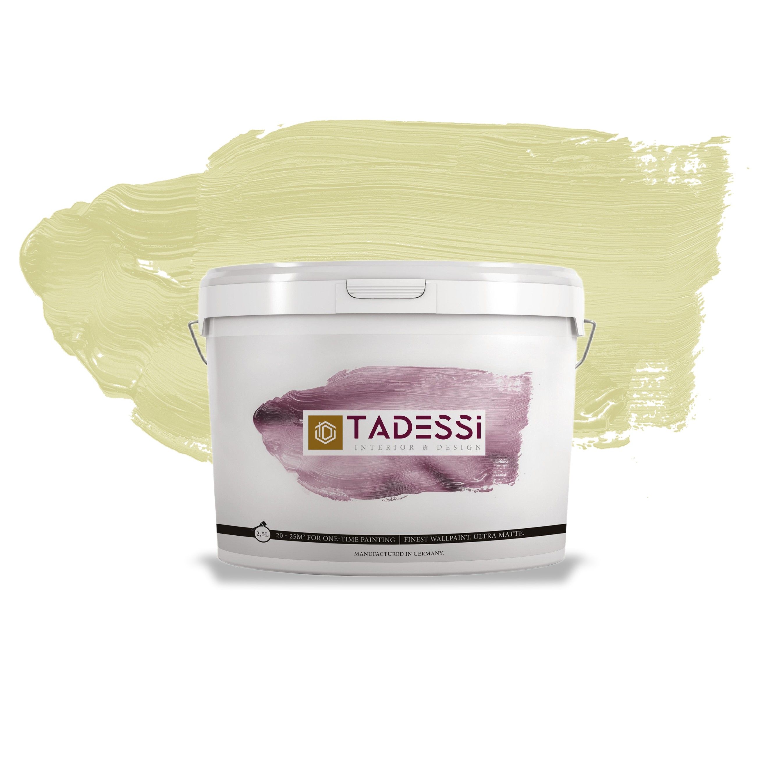 TADESSI Color Vista - Pintura de pared verde pastel - Pintura mate para interiores - Pintura de emulsión de alta calidad