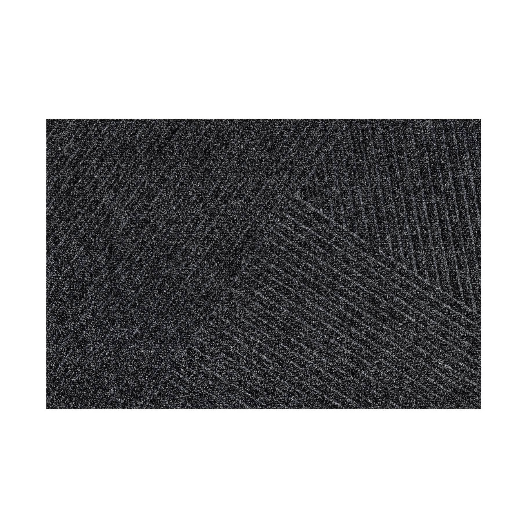 Fußmatte Graphitlinie 90 x 60 cm Schmutzfangmatte waschbar Floornovo Minimal Design