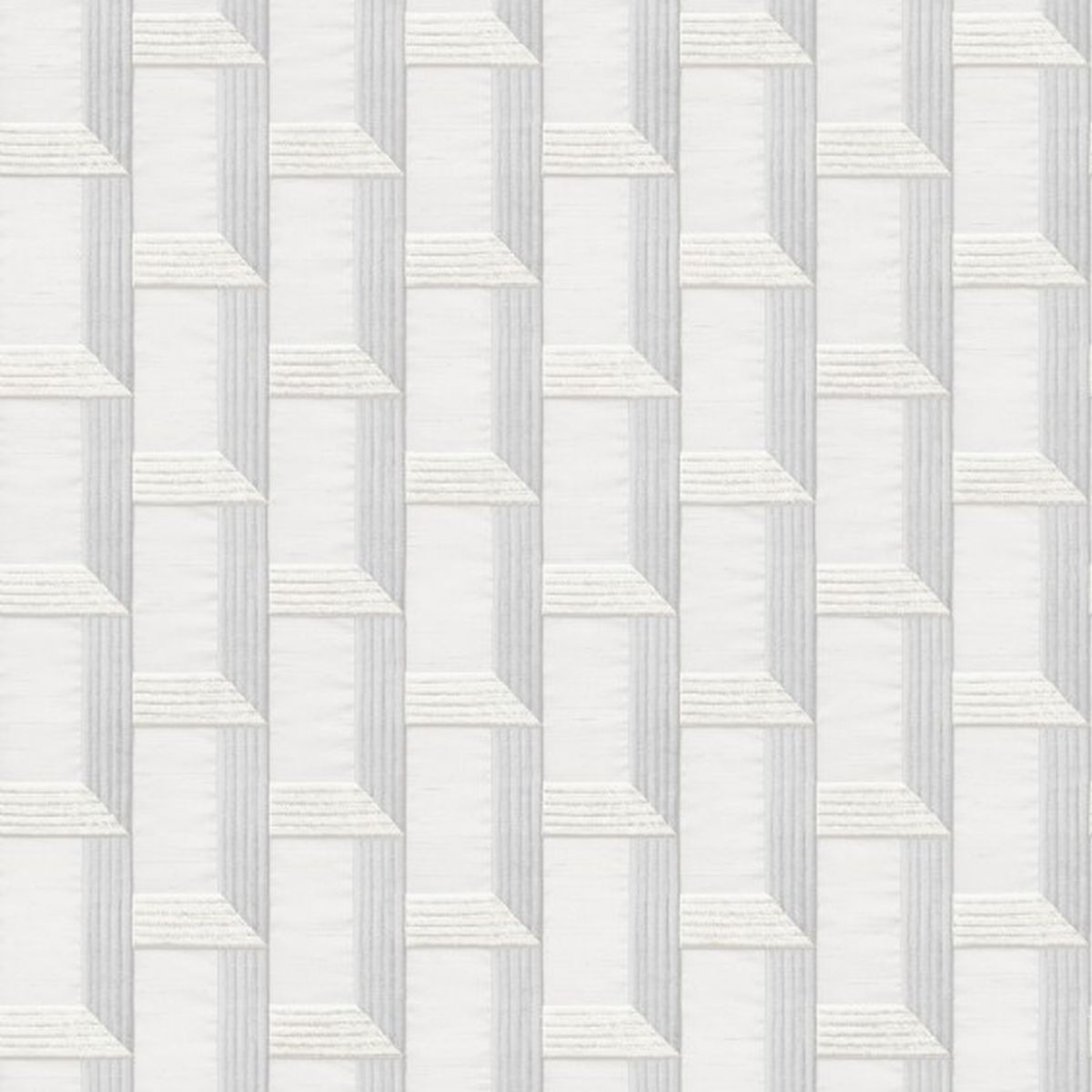 DesignID Wallstitch | DE120071 | papier peint intissé 3D | 0.53 m x 10.05 m | blanc