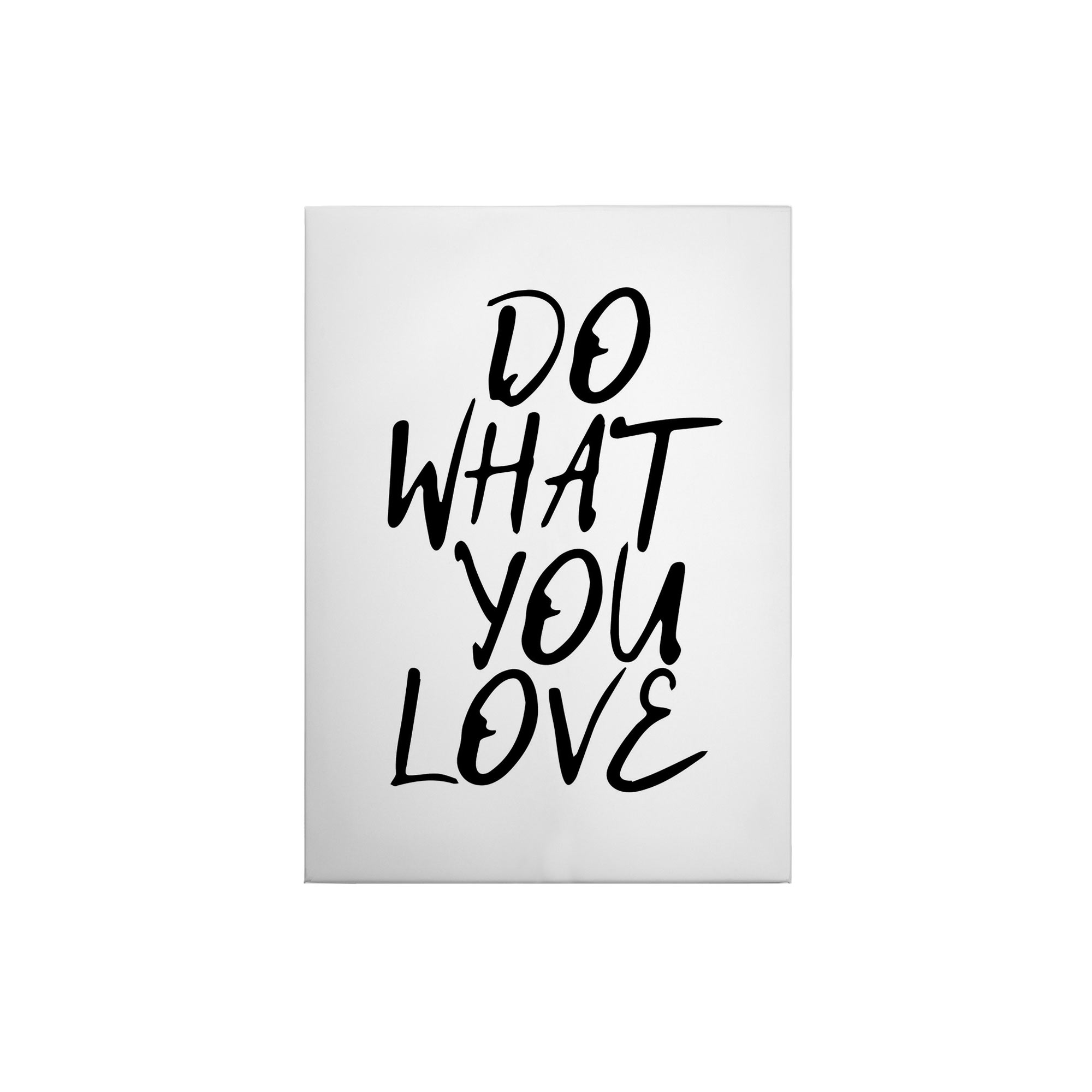 Tadessi Leinwandbild Zitate und Sprüche - 70 x 50 cm - M1-No.50384 - Keilrahmen in Weiß Schwarz