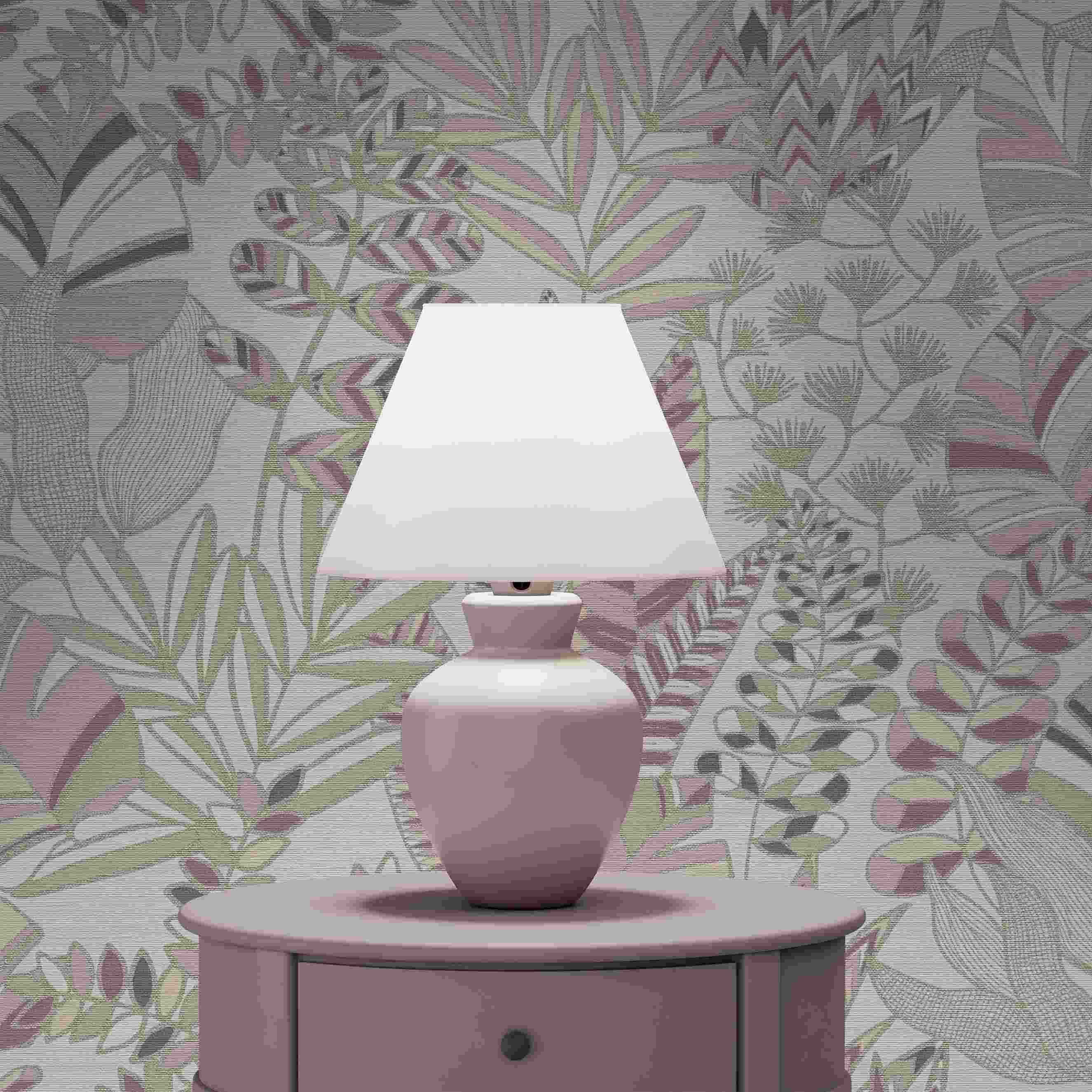 Tapete Carlos Blumen M1-No.4260 | Vlies | Rosa | Weiß | Floral | Tadessi | 10.05 x 0.53 m