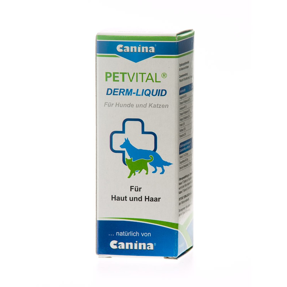 Canina | PETVITAL Derm Liquid | Haut- und Fellstoffwechsel | Fell & Haut | Säugezeit | im Alter