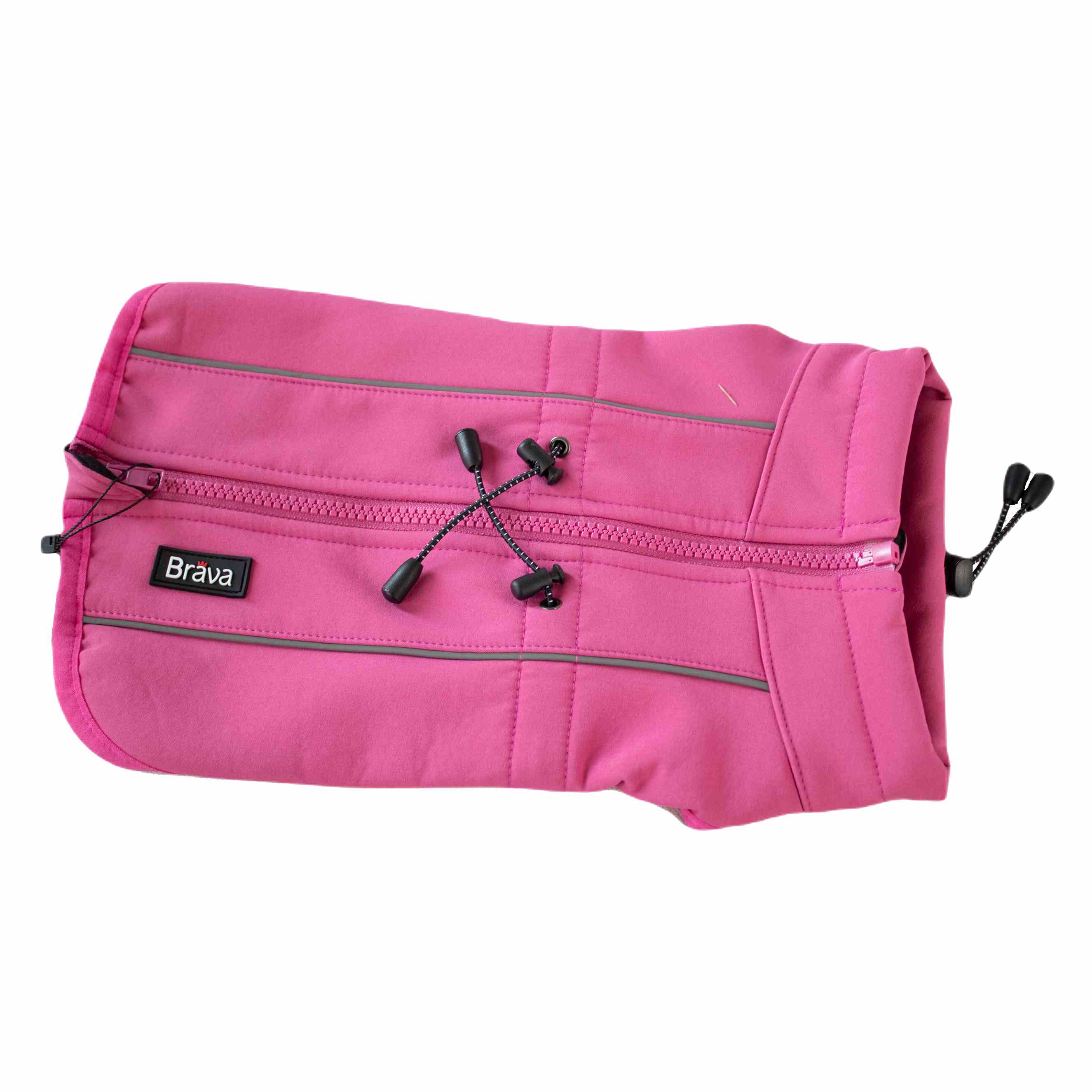 Finnero | Hundemantel Brava | Fleecefutter | versch. Größen | Pink | Softshell Sport Hundejacke