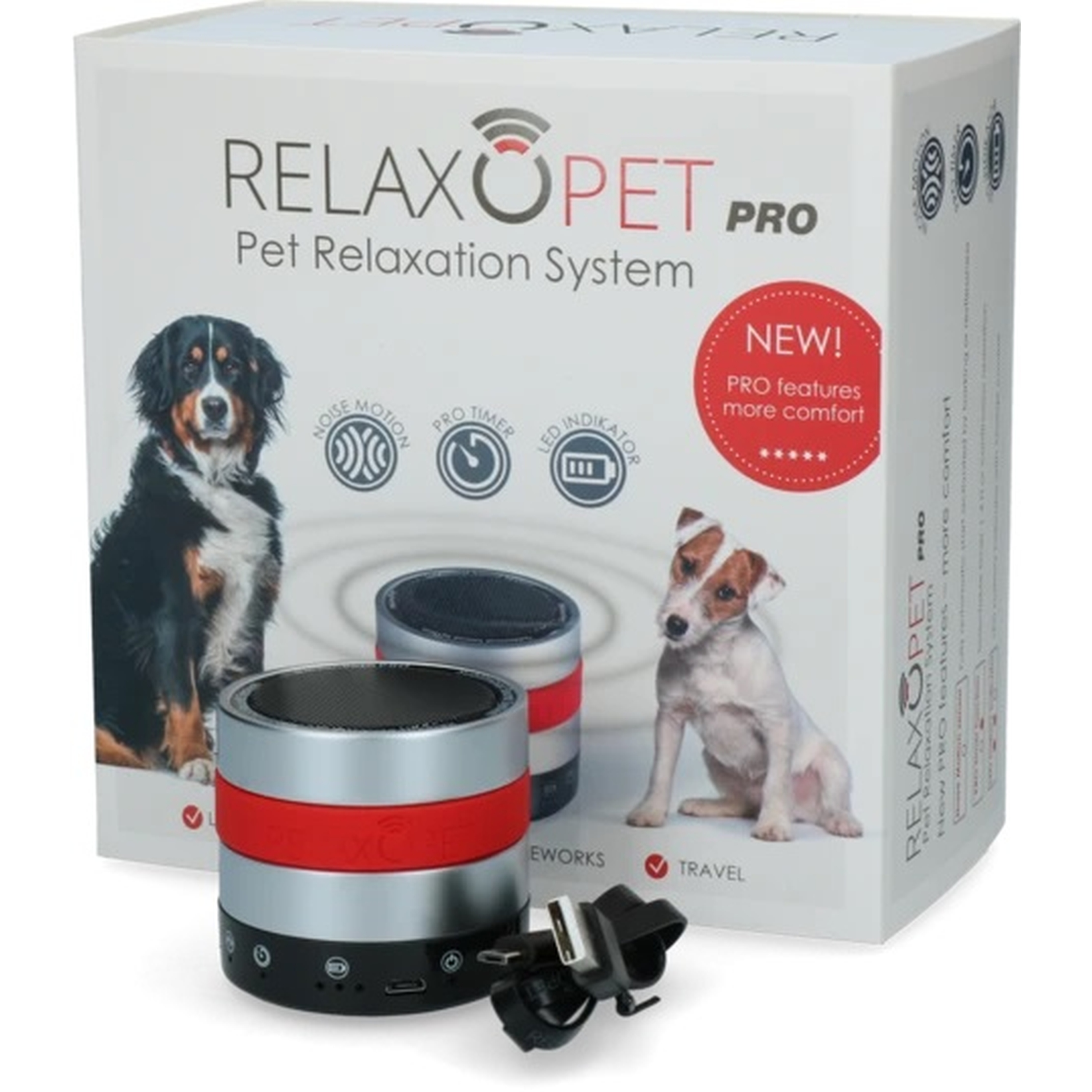 Hundetraining | Entspannung | Soundeffekte | Beruhigung | Erziehung | Grau | 5.5 cm | Rund