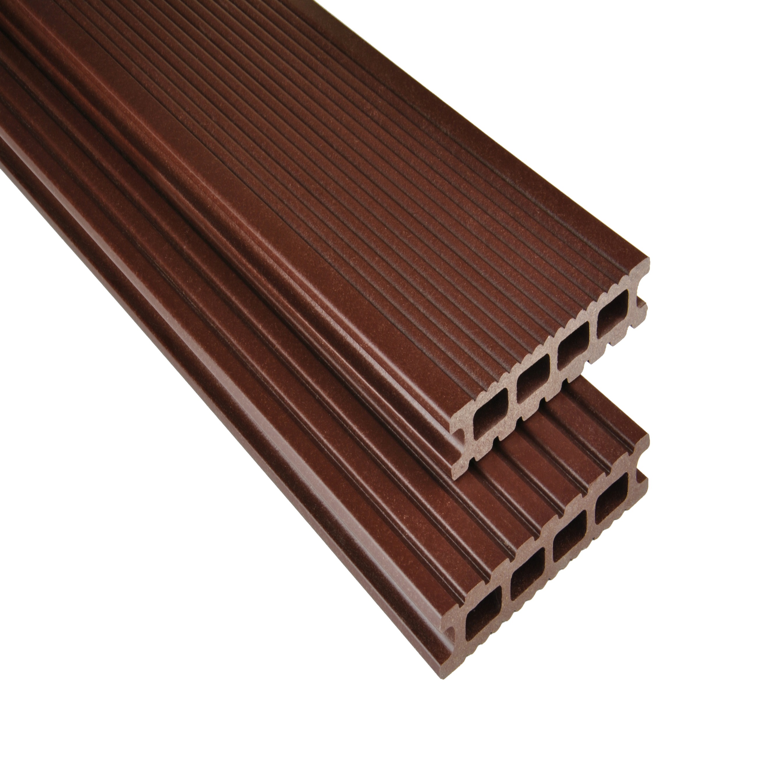 WPC Terrassendiele 14.5 x 2.6 cm Bodendiele Hohlkammer Exklusiv Schokobraun Kovalex