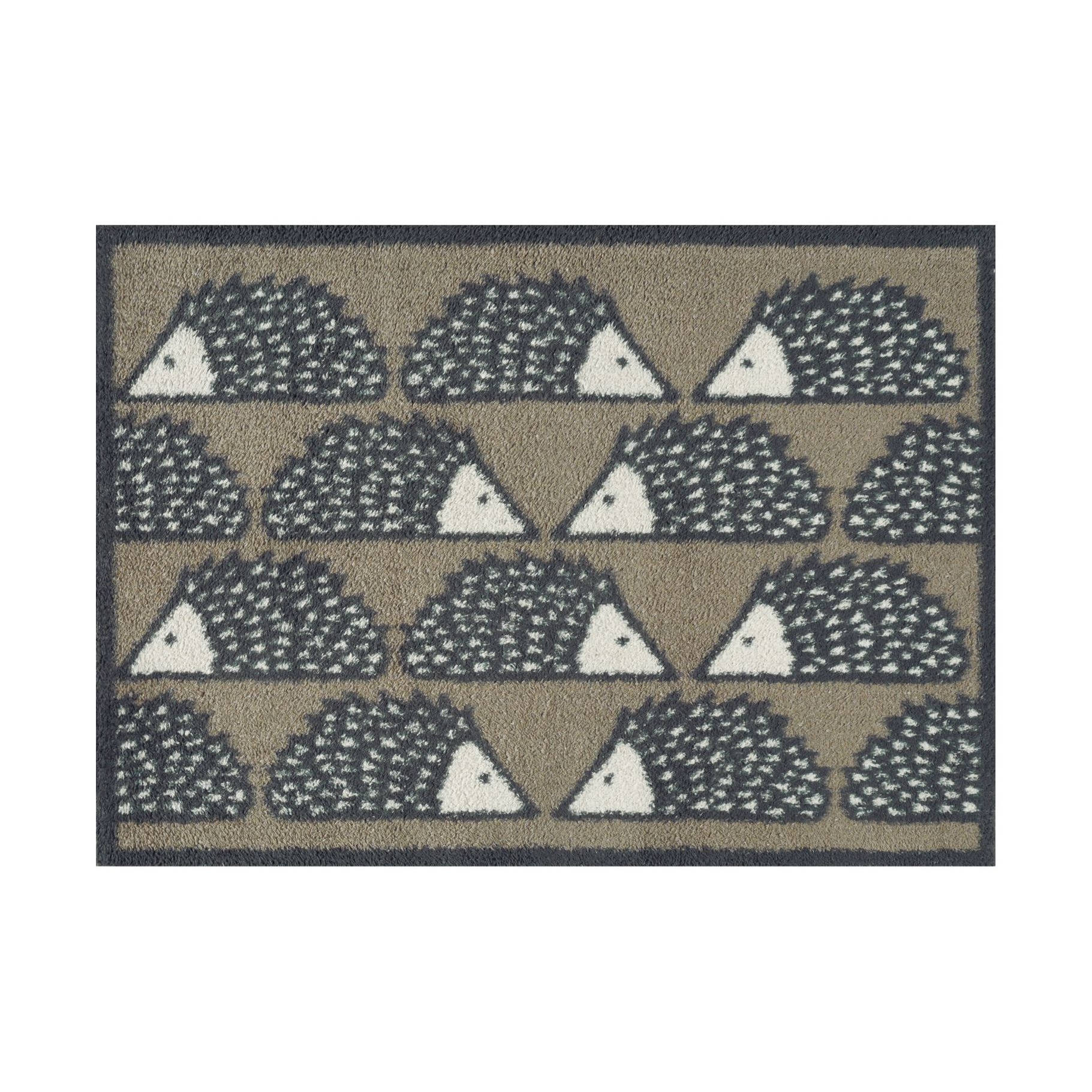 Fußmatte Zackenzauber 85 x 60 cm Schmutzfangmatte waschbar Floornovo Natur Schmutzfang