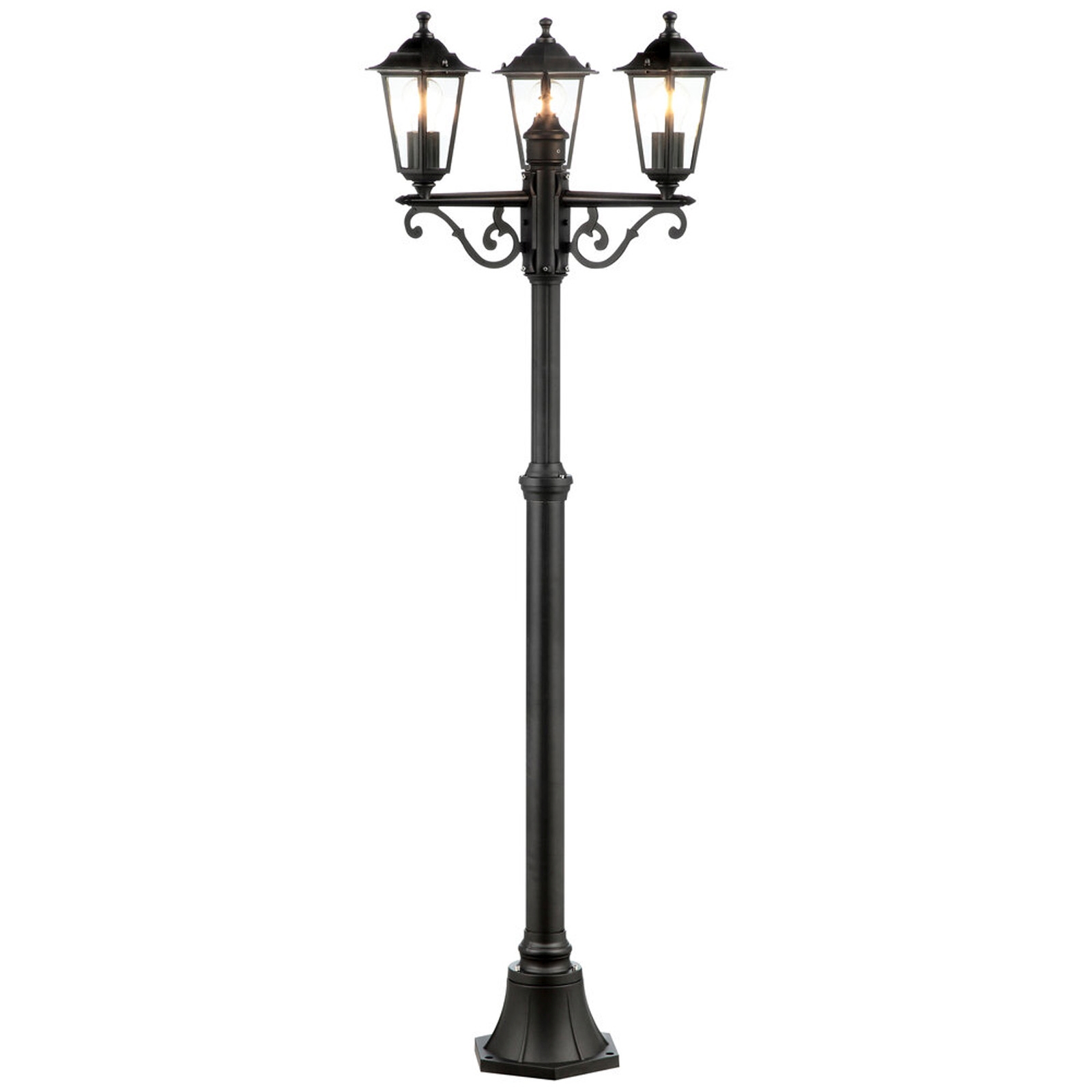 Stehleuchte 195.5 x 60 cm Schwarz Glas Stehlampe Klassisch Harmonisch