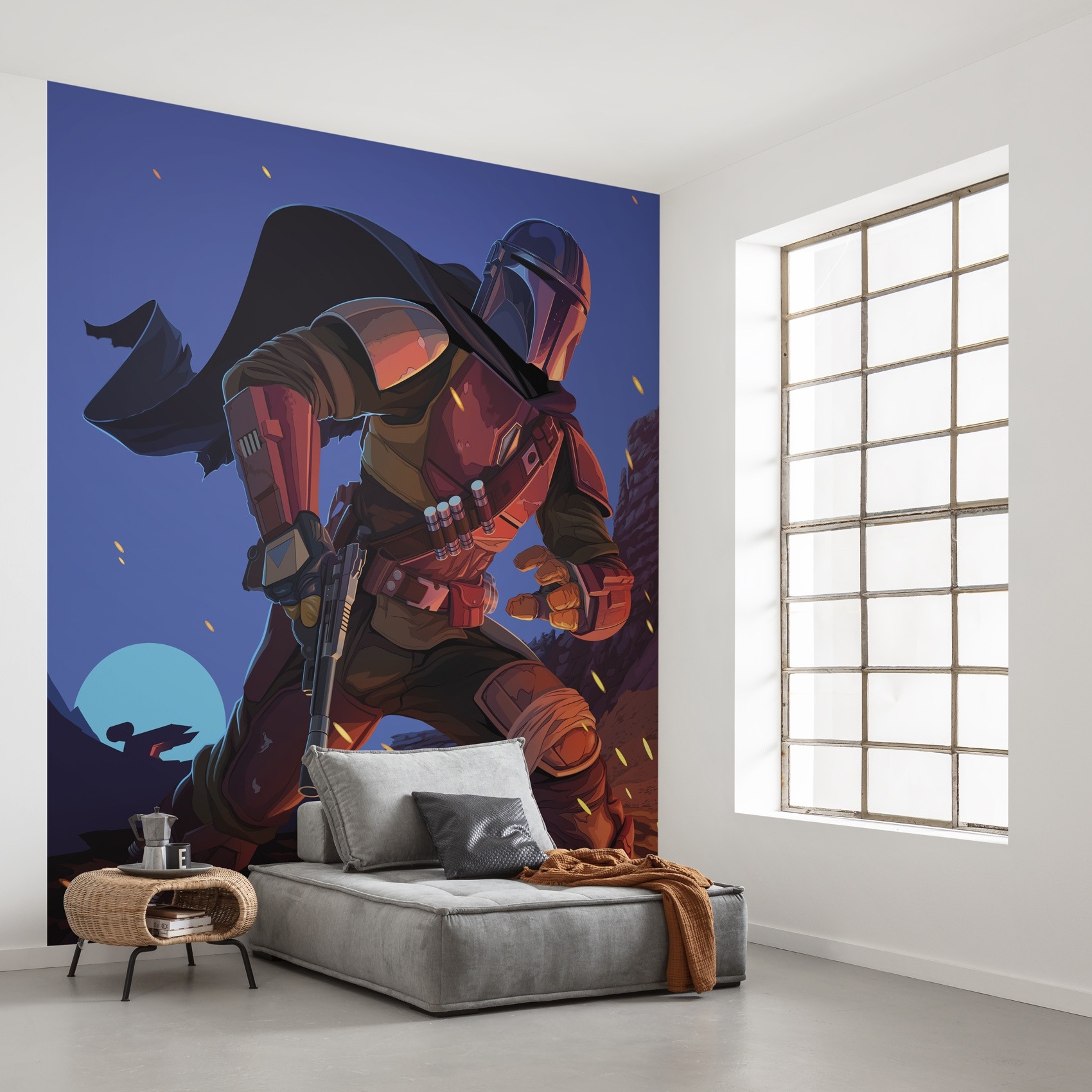 Komar Fototapete Star Wars The Mandalorian Big Ambush 280 x 250 cm Digitaldrucktapete Vlies