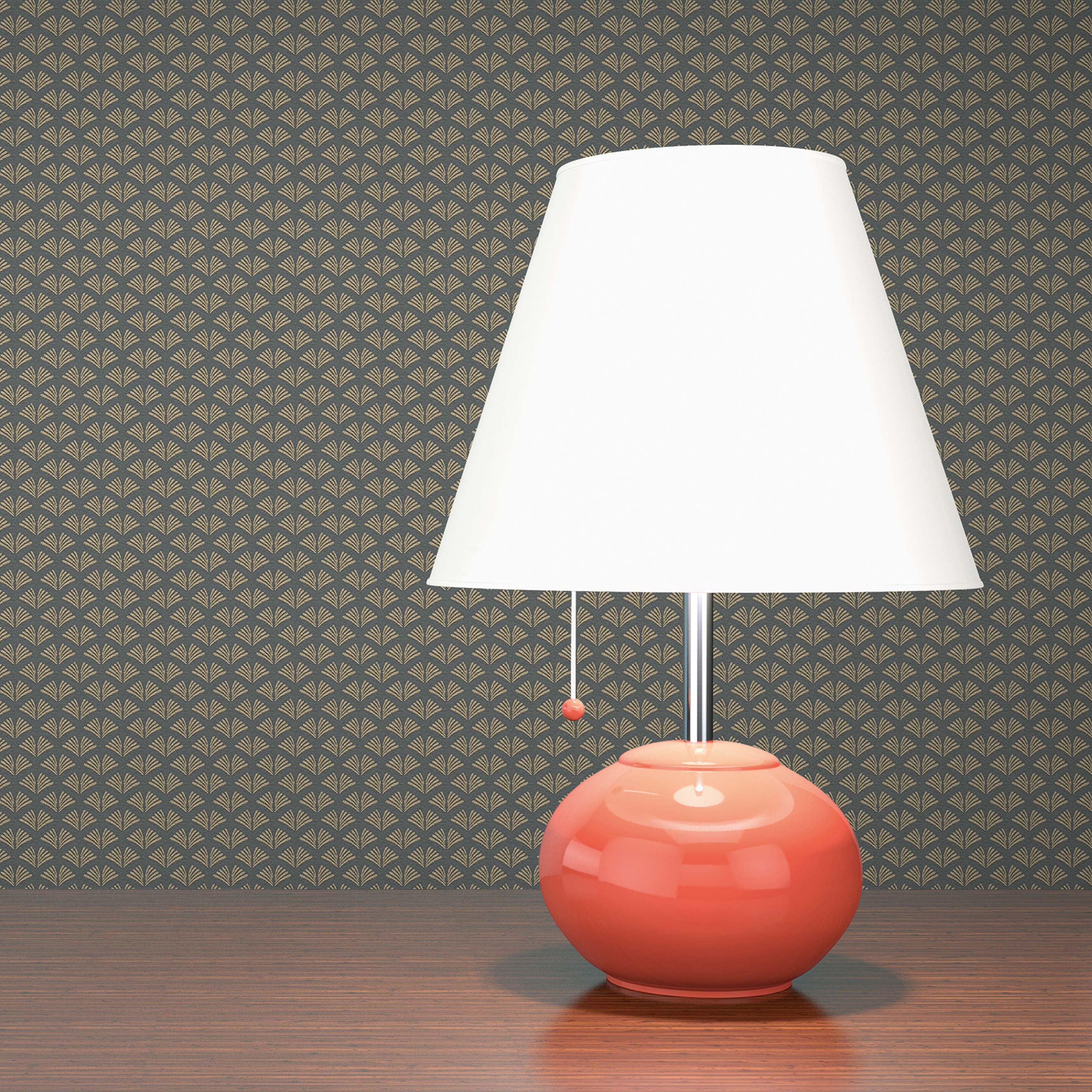 Tapete Art Deco M1-No.658 Vliestapete Gold Grau Designtapete Geometrisch