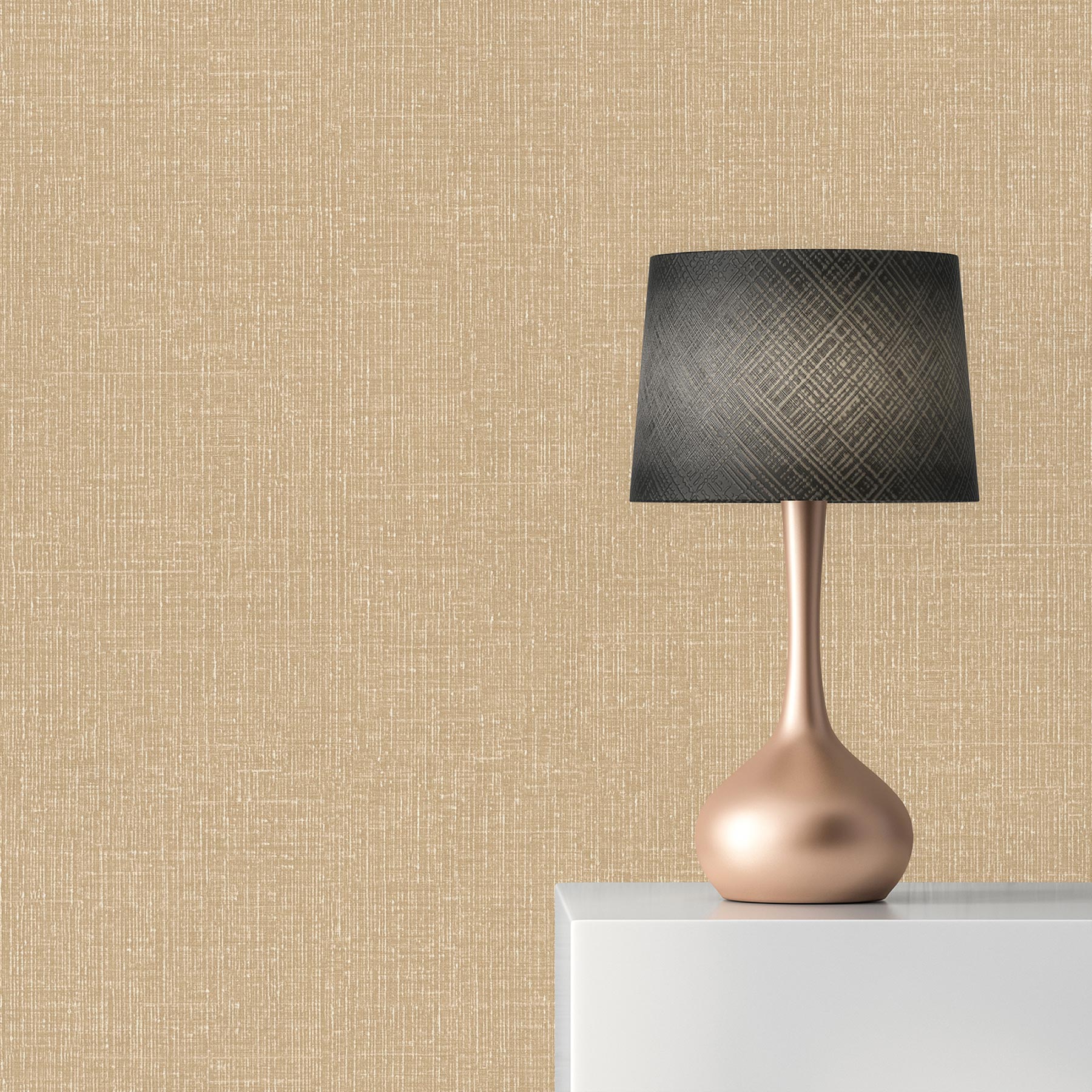 Tapete Uni M1-No.1920 Vliestapete Beige Tapete Einfarbig Unitapete