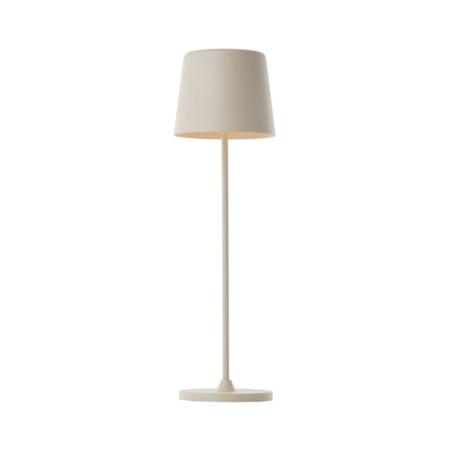 LED Tischleuchte 37 x 10 cm Beige Metall Tischlampe Modern Basic dimmbar Harmonisch