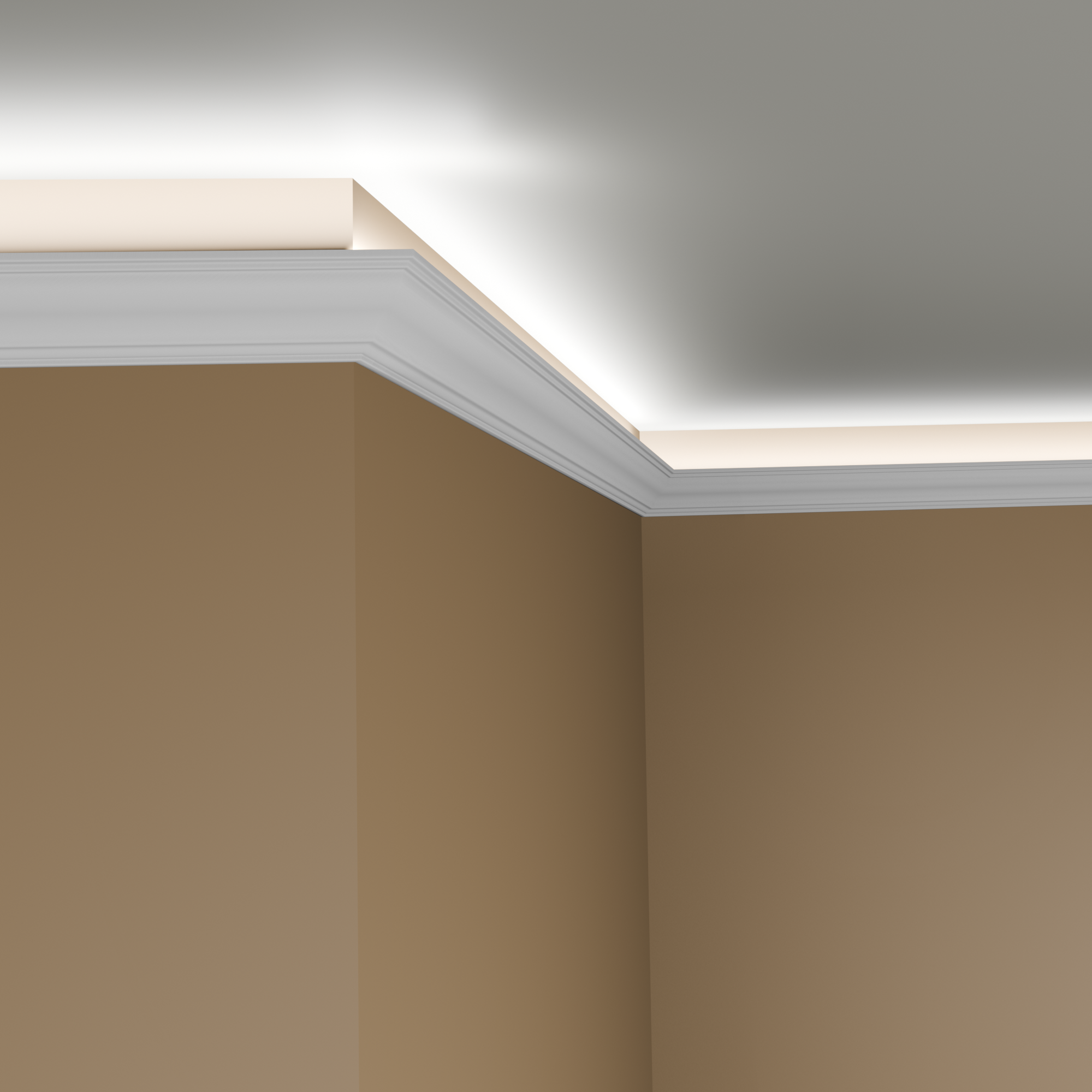 LED Lichtleiste | KH905 | Grand Decor | 40 x 45 x 2000 mm | Indirekte Beleuchtung | Polymer