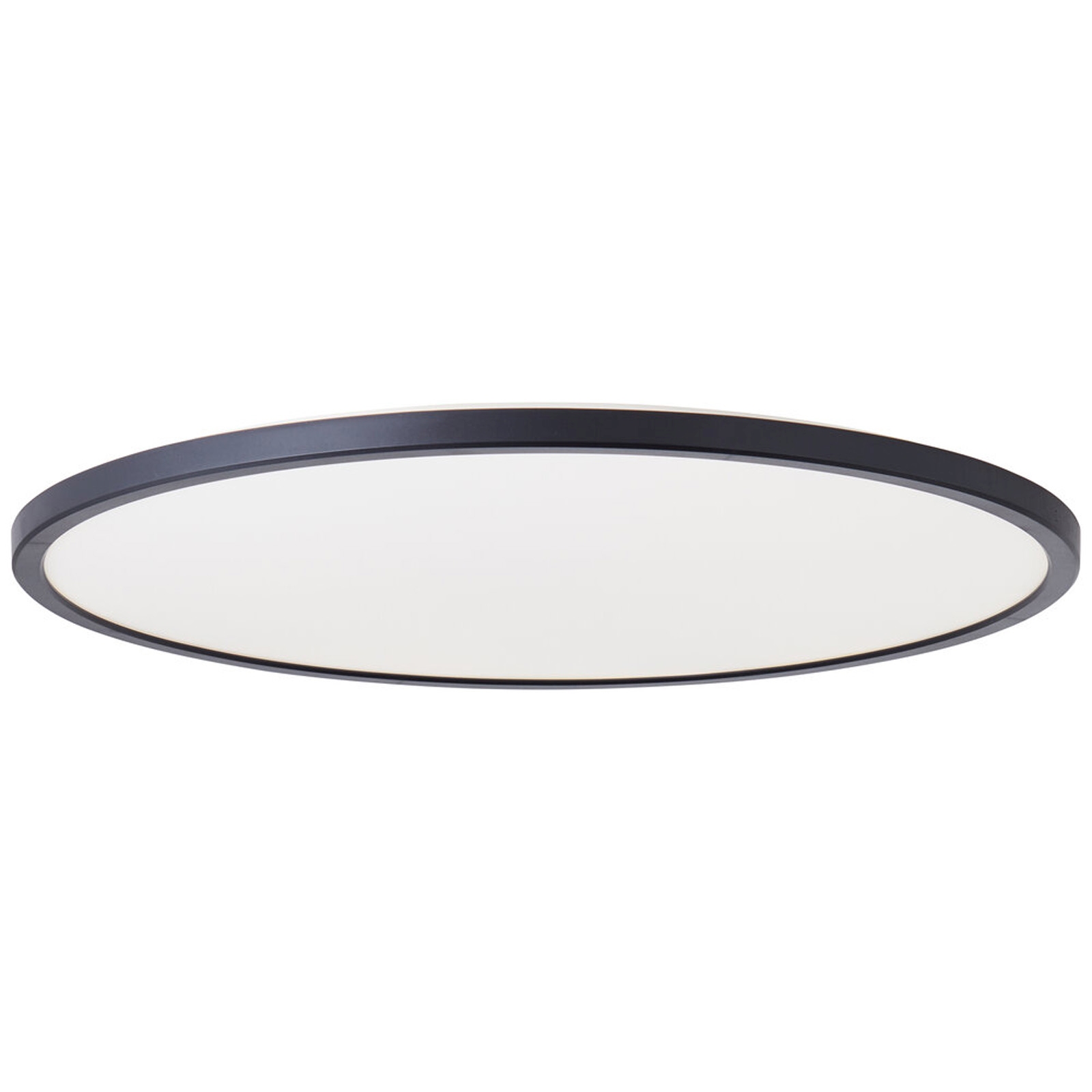 LED Deckenleuchte 2.5 x 54.1 cm Schwarz Kunststoff Deckenlampe Lichtfarbe: Neutralweiß dimmbar