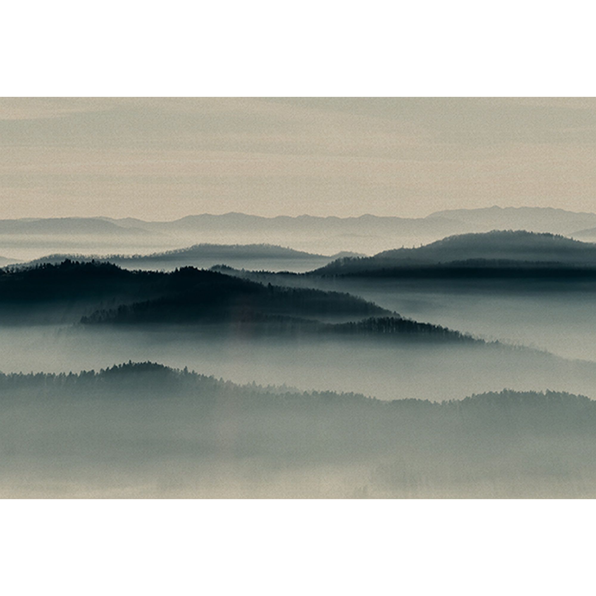 Tadessi Fototapete Landschaft M1-No.60845 Digitaldruck Tapete Blau Beige - Berge