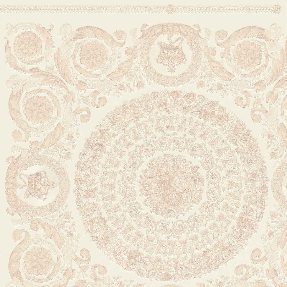 Design Tapete Versace 4 | No. 10217 | Vliestapete Barockoptik | 0.70 m x 10.05 m | Rosa