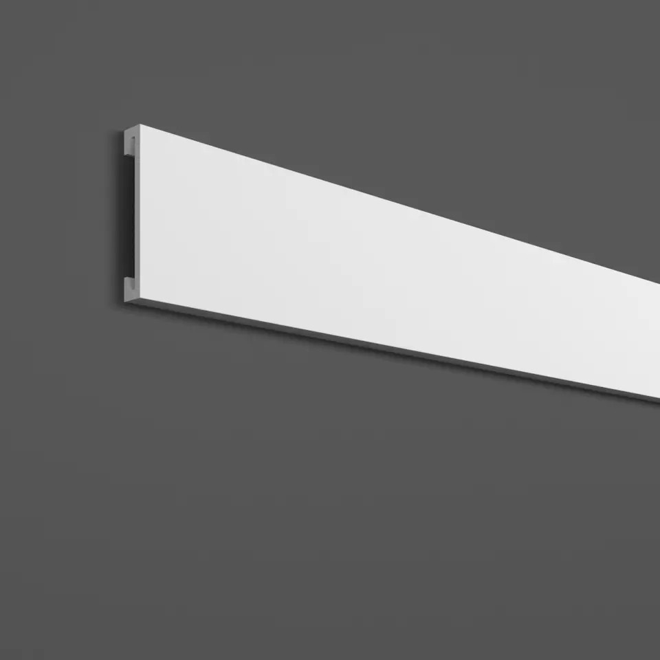 Elite Decor | Moulure HCR506 | Polystyrène | 12 x 70 x 2000 mm | Blanc | Cimaise