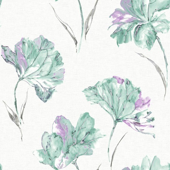 Holden Elements | 90482 | papier peint intissé floral | 0.53 m x 10.05 m | vert