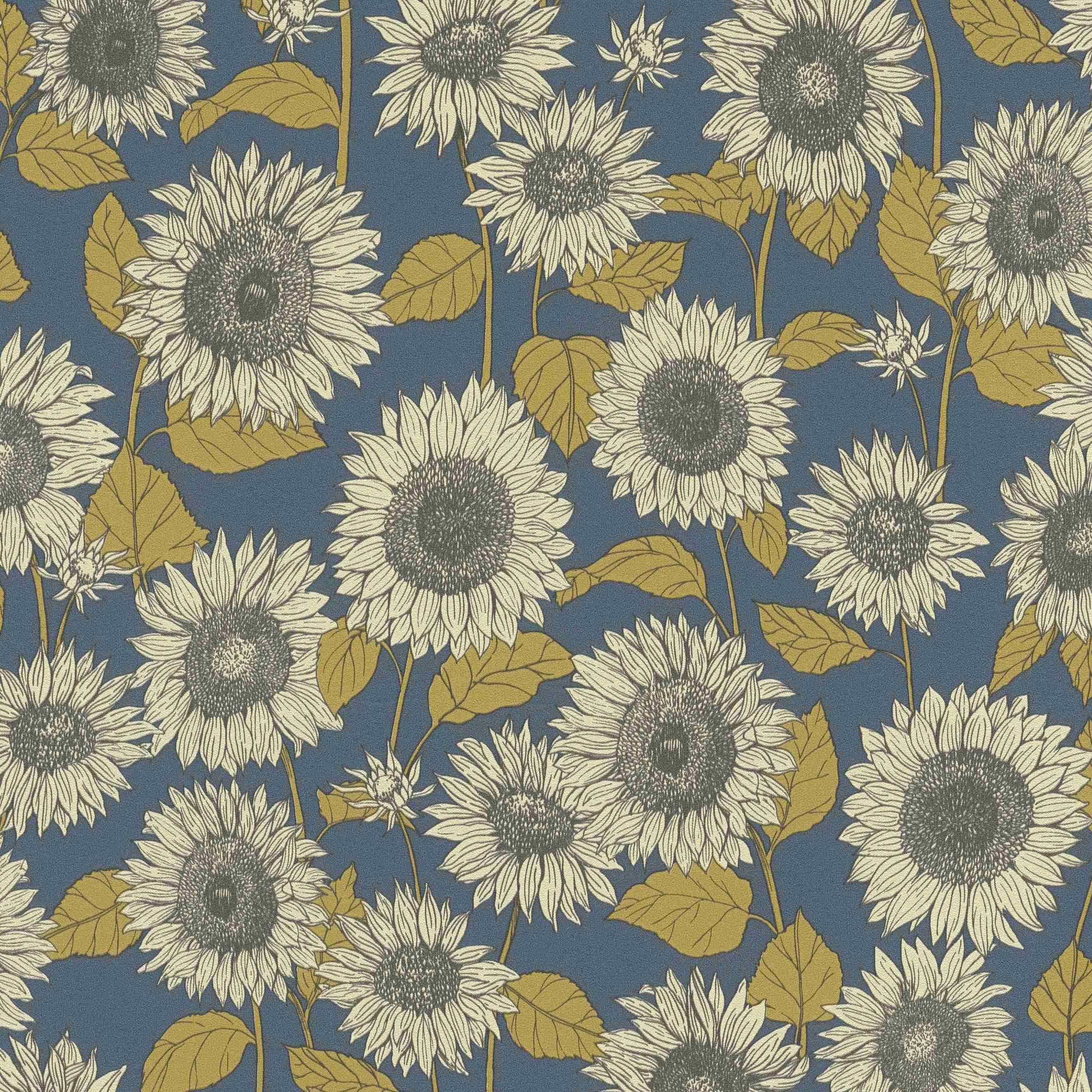A.S. Creation | New Life | 376853 | Vliestapete | Blumenoptik | 0.53 x 10.05 m | Blau