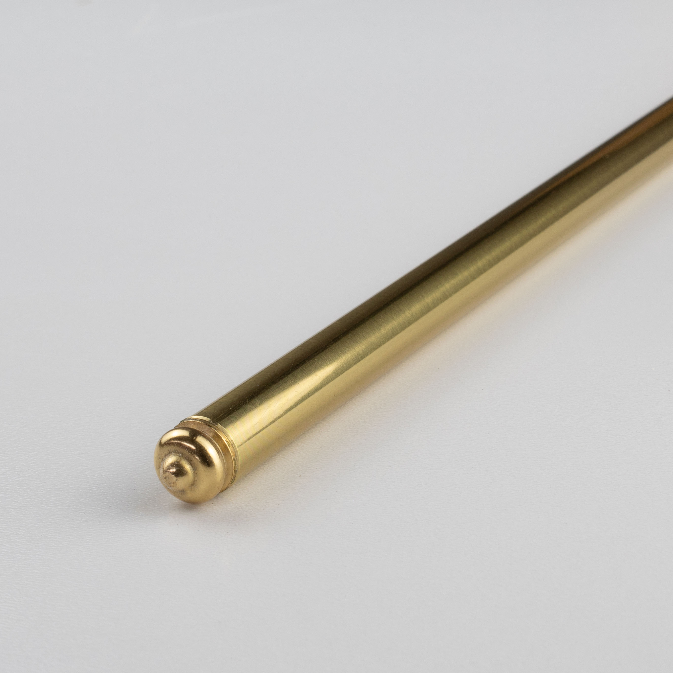 Auer Läuferstange 10 mm Mit Abschlussknöpfen Messing poliert oder vernickelt