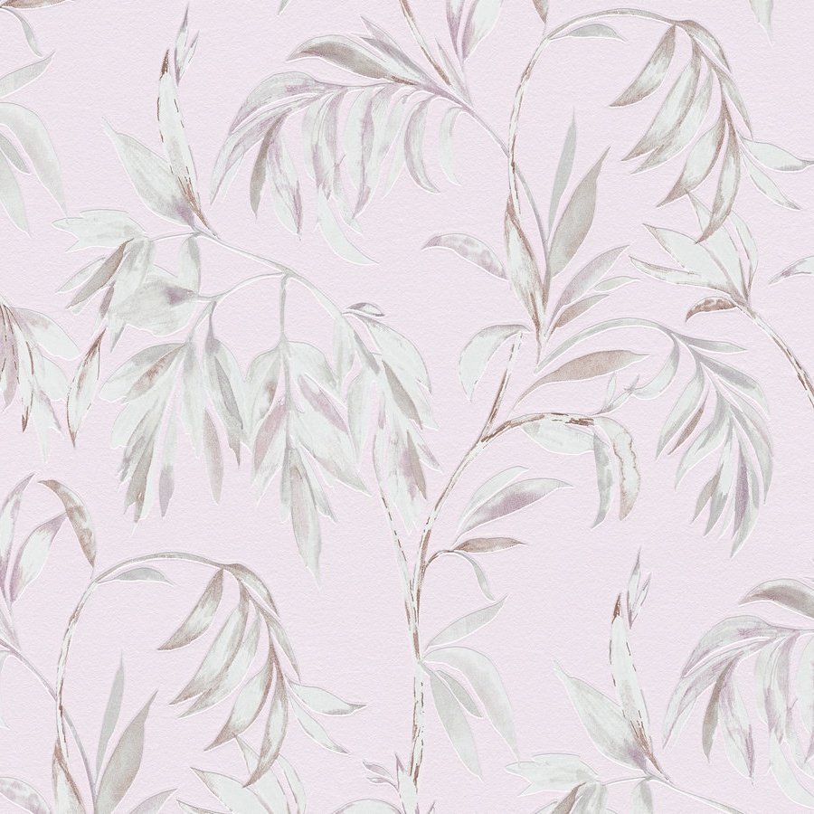 A.S. Creation Atractivo 378305 Papel pintado no tejido Diseño floral 10,05 x 0,53 m Rosa