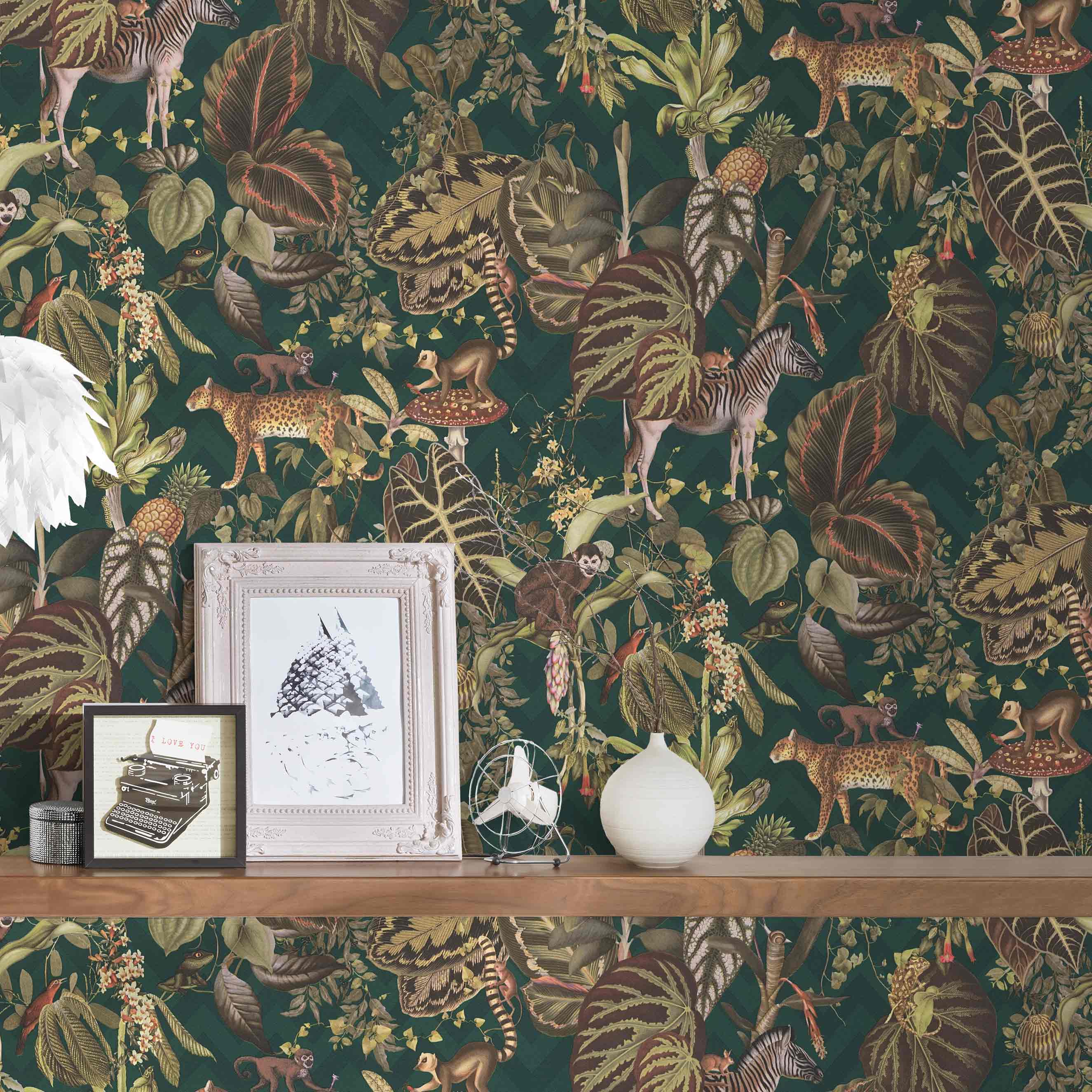 Designer Michalsky 4 Change is good | No. 10042 | Vliestapete Naturoptik | 0.53 m x 10.05 m | Grün