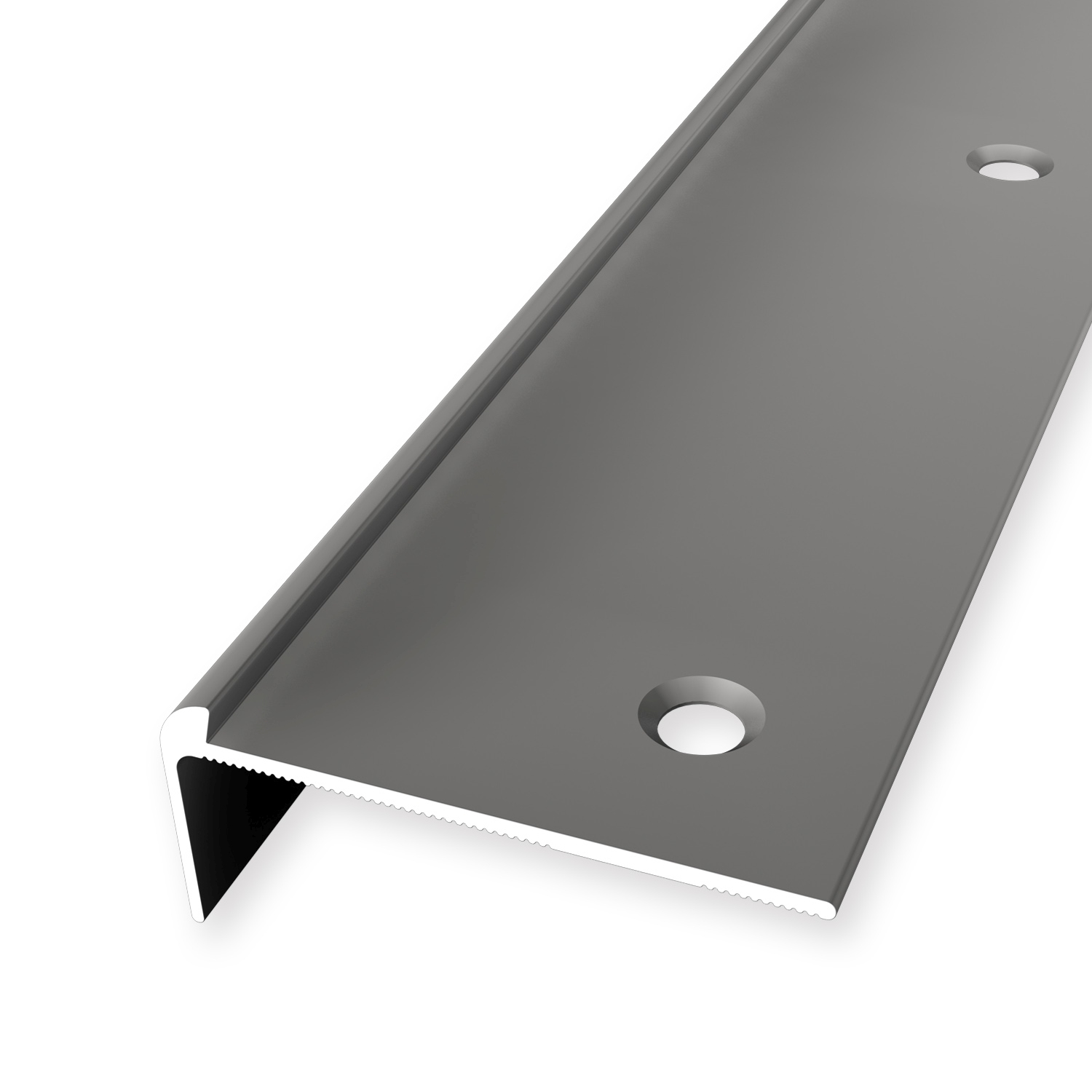 Treppenkantenprofil 19 x 48 mm Winkelprofil Versenkt Gebohrt versch. Varianten Küberit