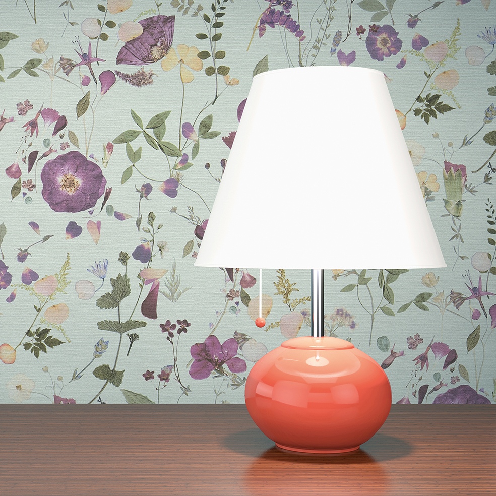 Tapete Florentin Blumen M1-No.11306 Vlies Grün Lila Tadessi 10.05 m x 0.53 m