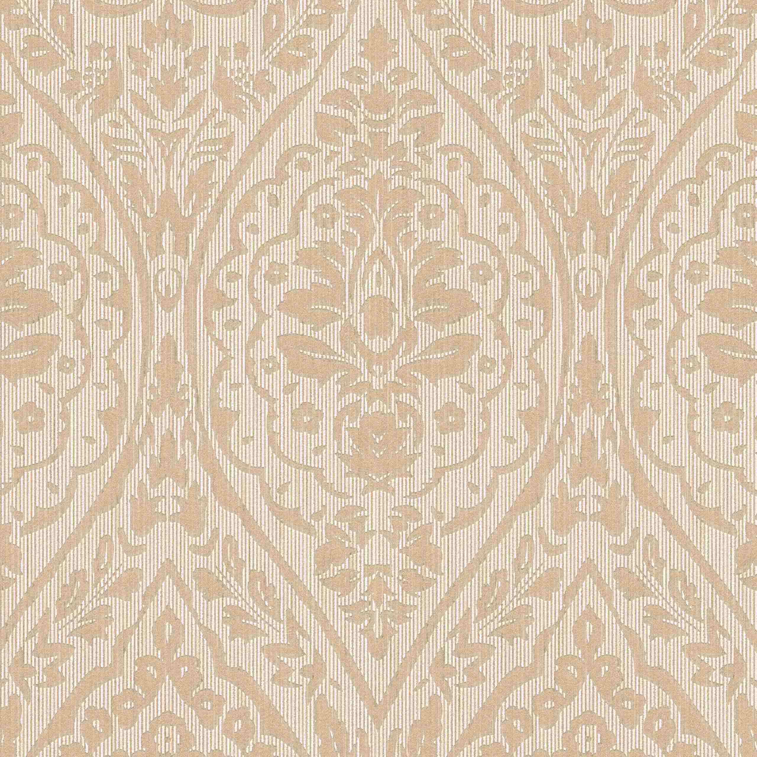 A.S. Creation AP Tessuto II | 961953 | papier peint intissé baroque | 0.53 m x 10.05 m | beige