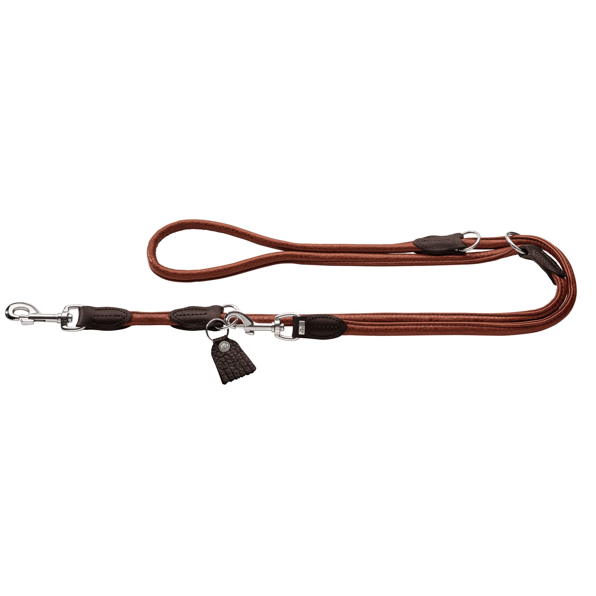 Hunter | Hundeleine Leder | Round & Soft Cody | Führleine | Bisonleder | versch. Farben