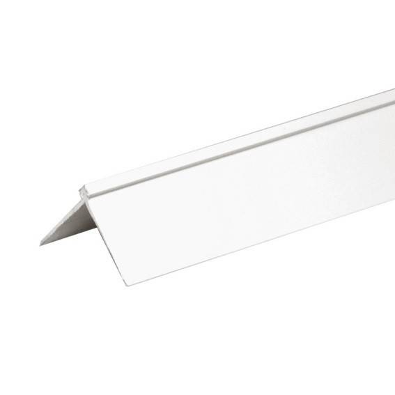 PROVISTON Tapetenleiste Eckleiste Kantenschutz 22 x 22 x 2600mm weiß Kunststoff