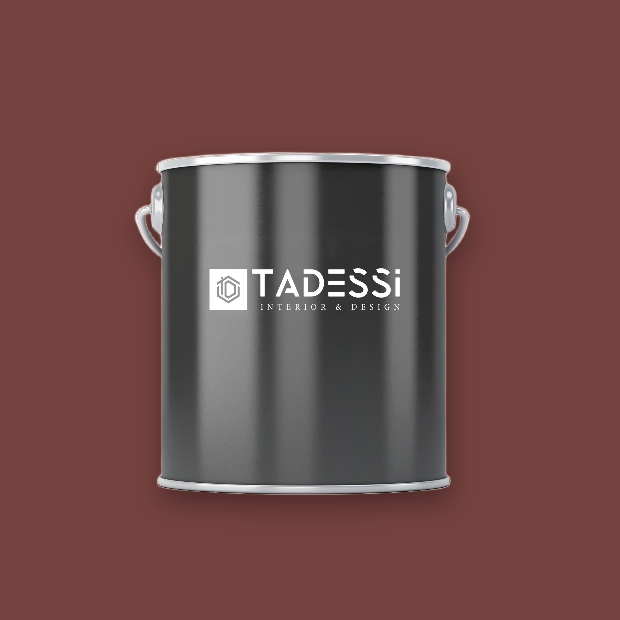 TADESSI Wall Select - Wandfarbe Rot  - Kastanie -  Hochwertige Innenfarbe  -  Intensive Farbkraft