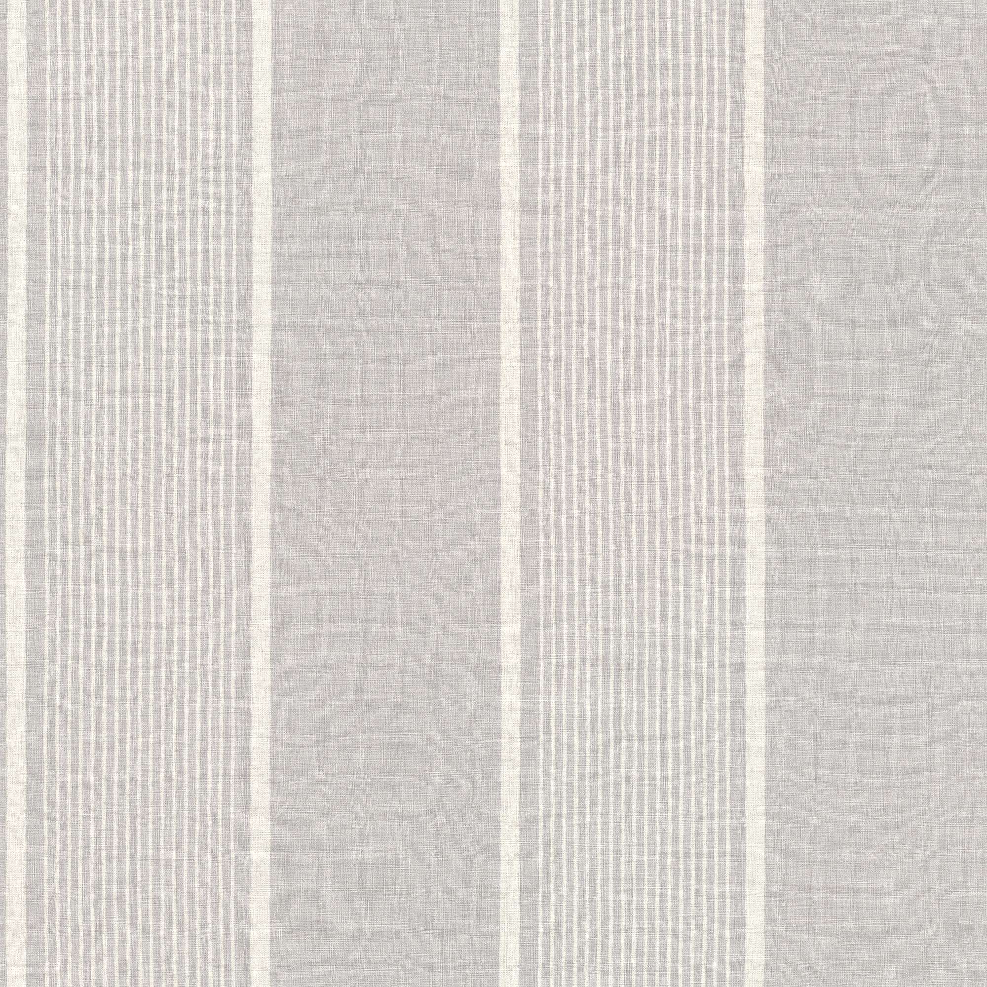Vliestapete 463972 Grau Wejß Streifen Wellen Country Charme Rasch