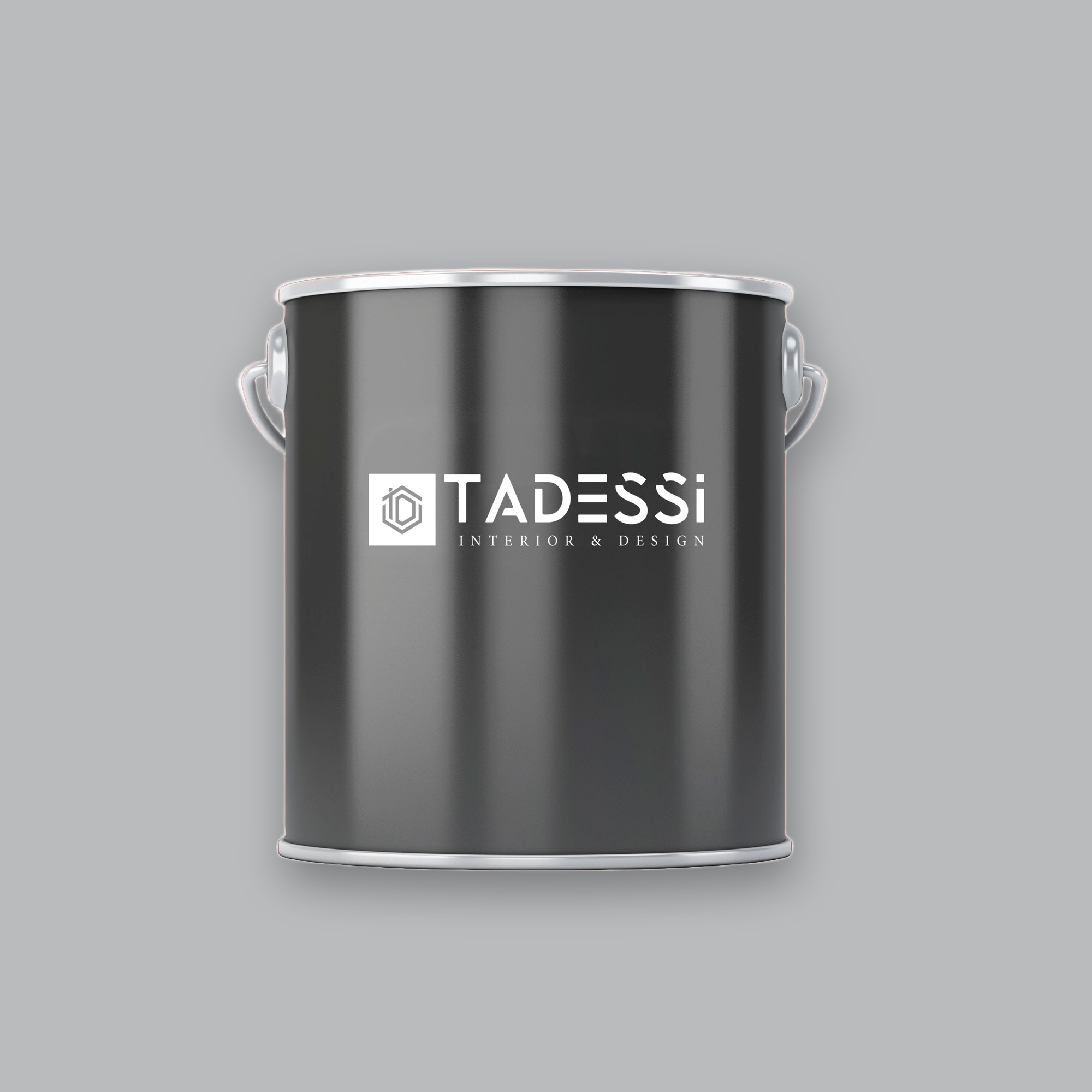 TADESSI Wall Select - Wandfarbe Grau  - Stahlgrau -  Hochwertige Innenfarbe  -  Intensive Farbkraft