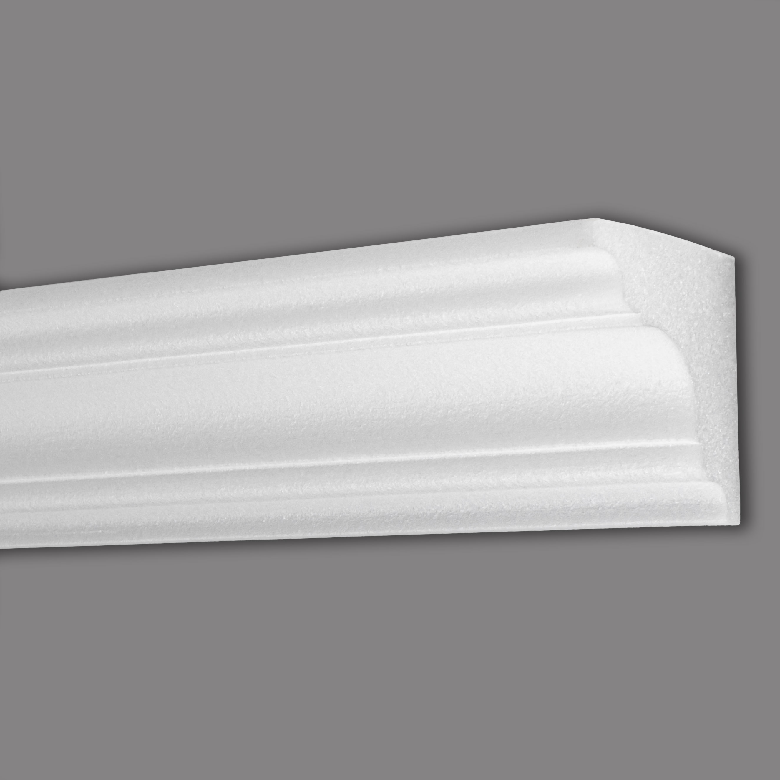Wiesemann | Vorhangleiste "Frankfurt 18" | Polystyrol | 71 x 71 x 2000 mm | Deckenleiste | Weiß
