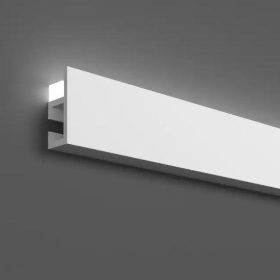 Elite Decor Außenwinkel Stuckleiste Grand Decor 48 mm x 22 mm Polymer KH903 Zierleiste