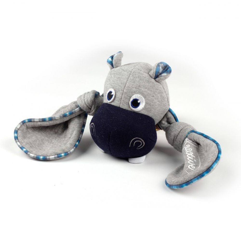AFP | Hunde Kuscheltier | Stofftier | Reactive FlapBall Hippo | Grau | 18x17x120 mm | Stofftier