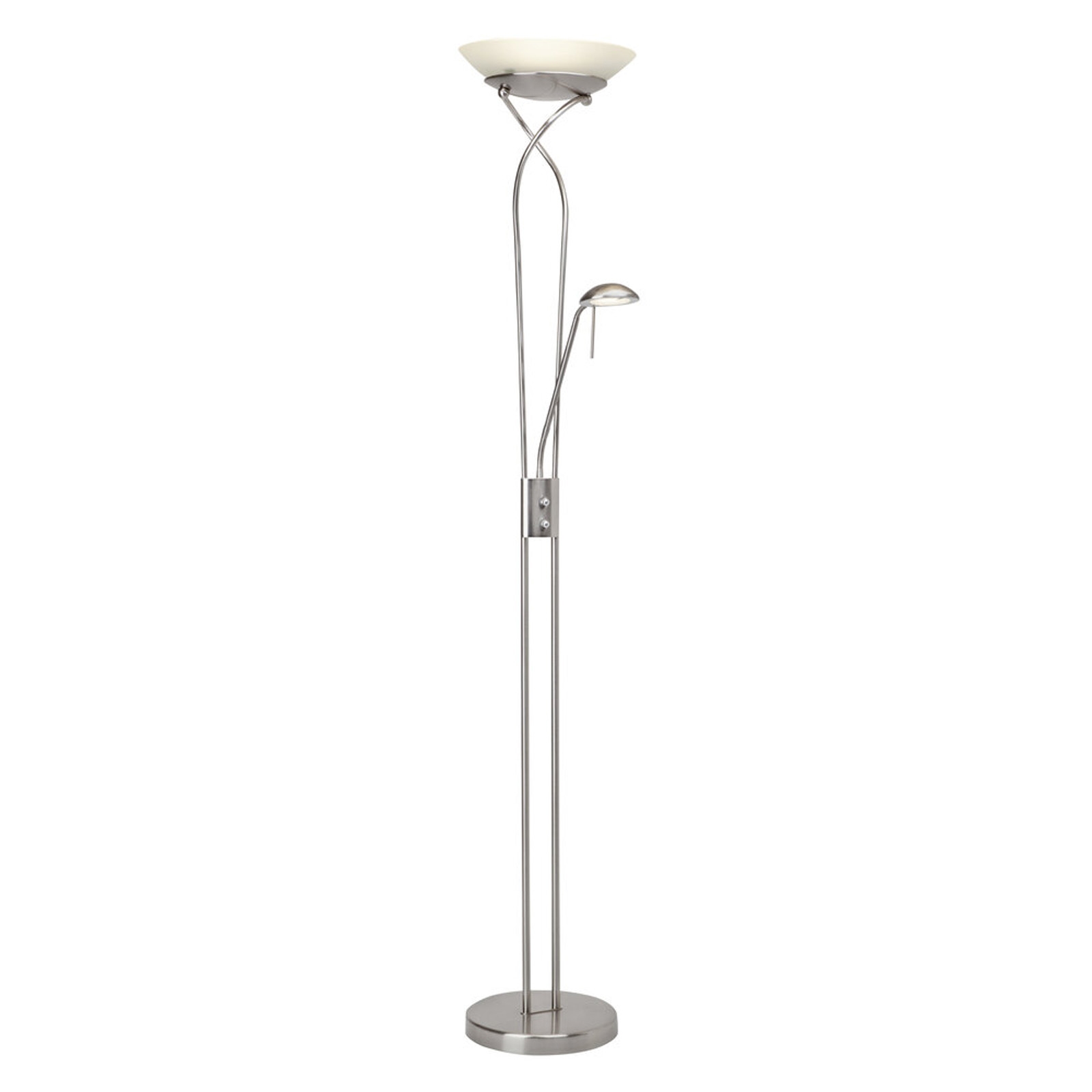 LED Stehleuchte 180 x 62 x 32 cm Metallic Glas Stehlampe Kegel Basic Lichtfarbe: Warmweiß dimmbar
