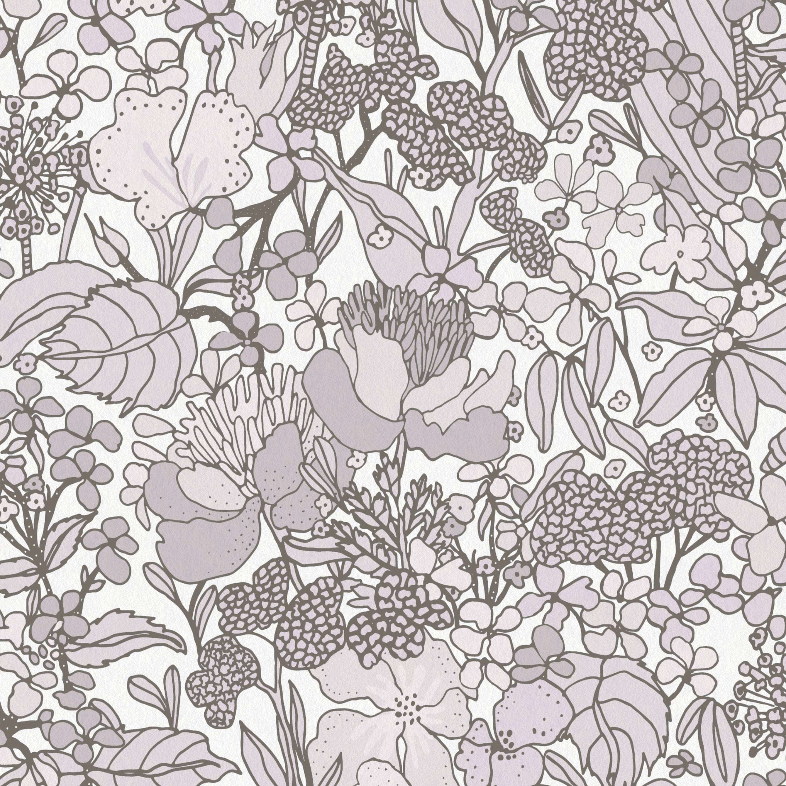 A.S. Creation | Floral Impression | 377565 | Vliestapete | Naturoptik | 0.53 x 10.05 m | Bunt