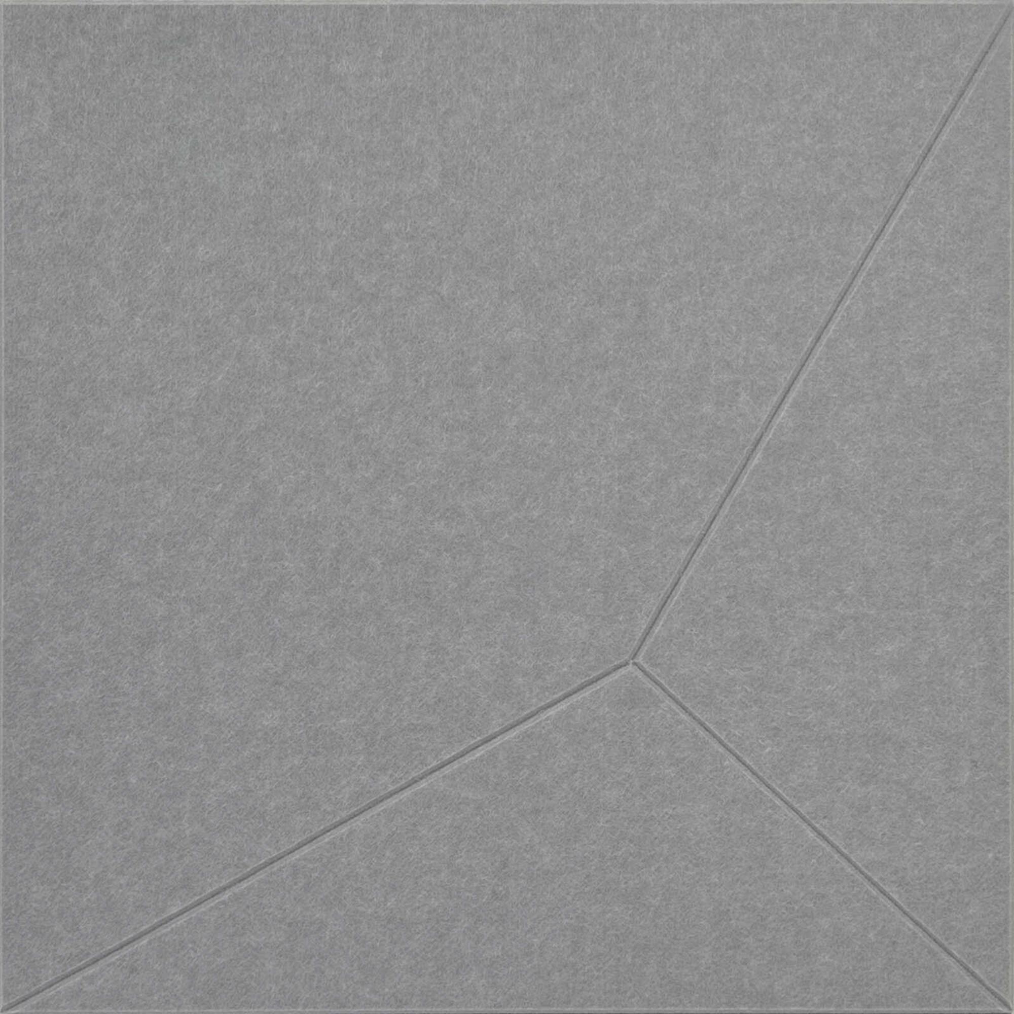 A.S. Creation Modular Wall Wandpaneel 6 x 520 x 520 mm Platinum Grey Geometric Panel Einfarbig Grau