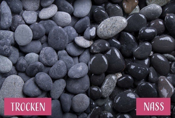 Beach Pebbles 8 - 16 mm Quarz Zierkies Getrommelt Schwarz Garten anlegen Kies GSH