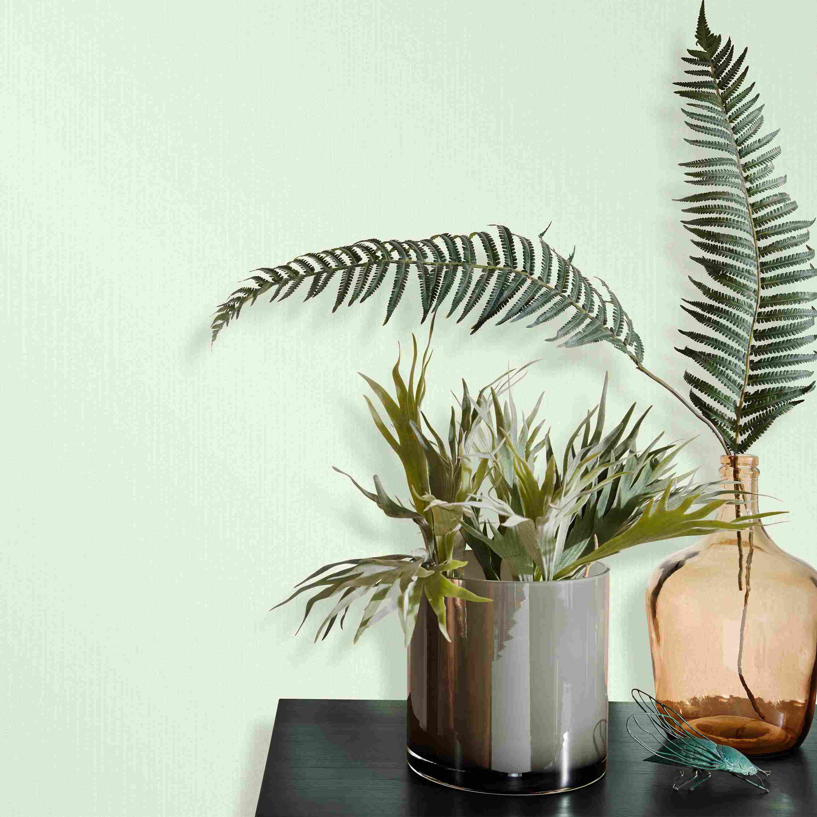 Erismann Elle Decoration 2 | 1017135 | Vliestapete Einfarbig | 0.53 m x 10.05 m | Grün