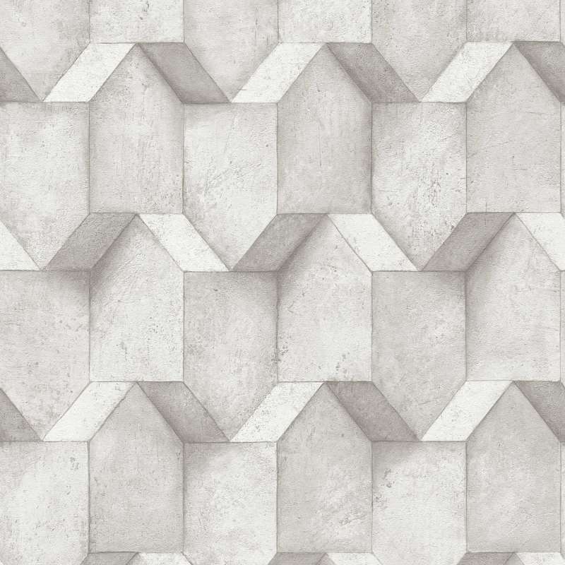 A.S. Creation | The BOS | 388274 | Vliestapete | Betonoptik | 0.53 x 10.05 m | Hellgrau