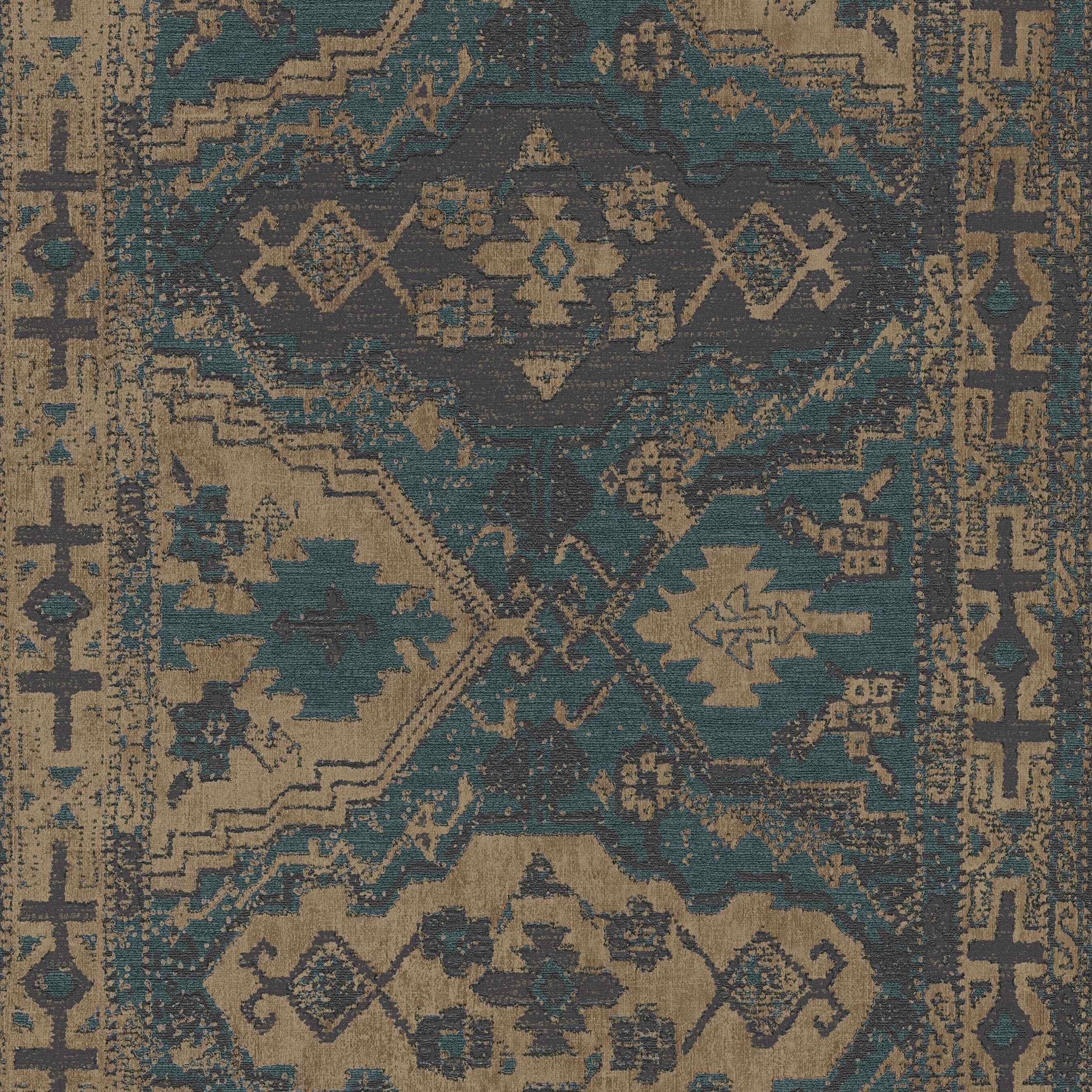 A.S. Creation | Metropolitan Stories 2 | 378682 | Vliestapete | Vintage | 0.53 x 10.05 m | Blau
