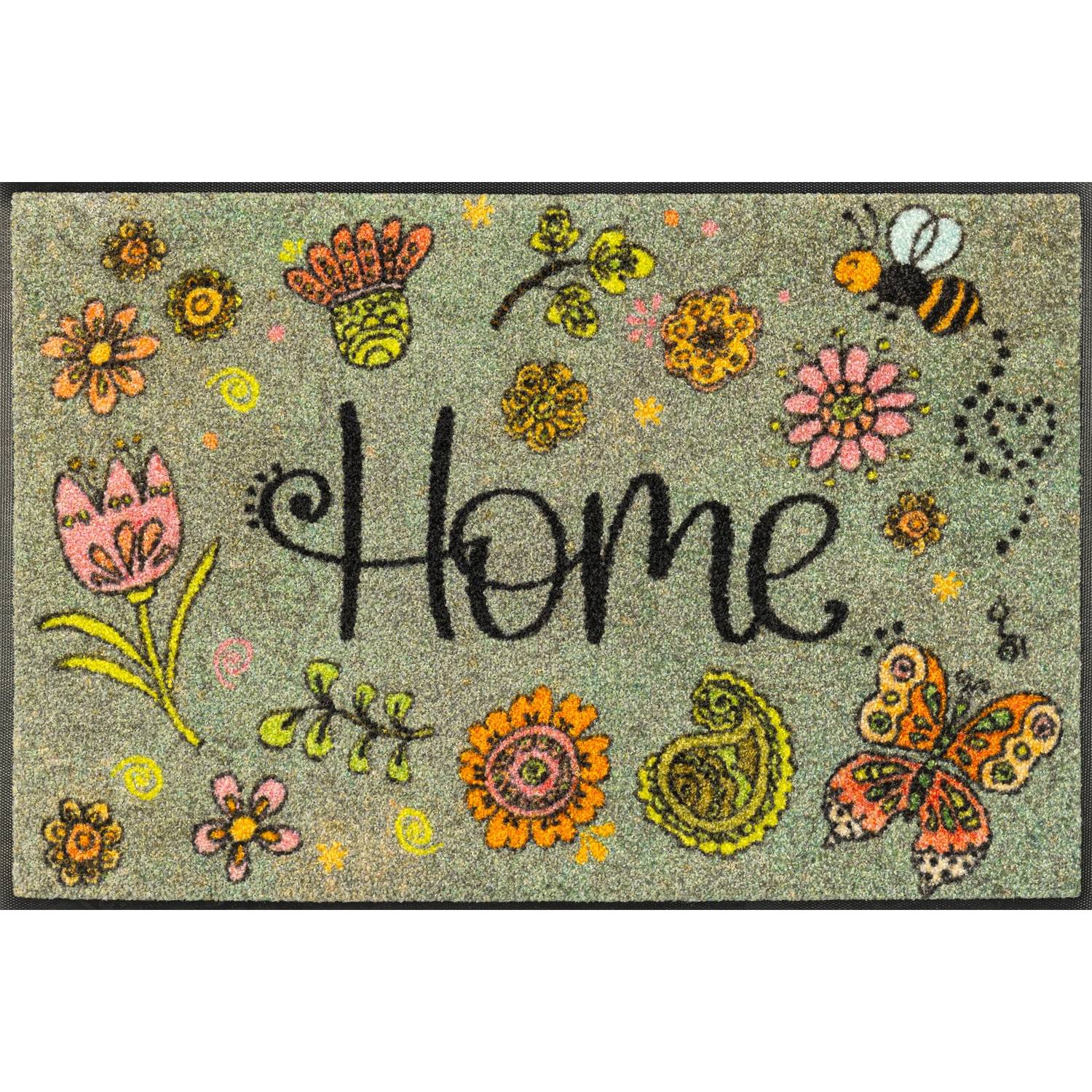 Wash+Dry By Kleen-Tex Fussmatte Lovely Home 75 X 50 Cm Schmutzfangmatte Waschbar Wash+Dry Design - Image 1