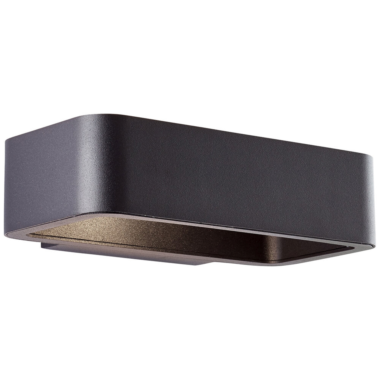 LED Wandleuchte 5.5 x 13.1 x 22 cm Schwarz Metall Wandlampe Modern Lichtfarbe: Warmweiß Harmonisch
