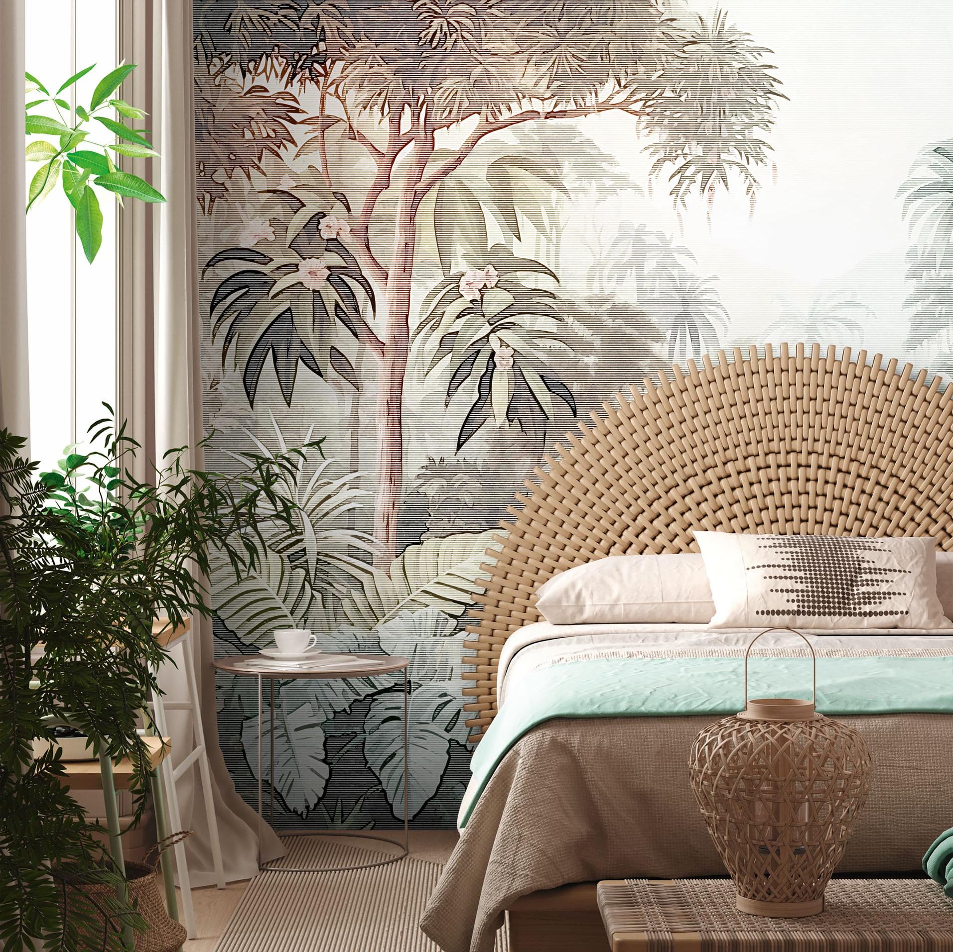 A.S. Creation Fototapete The Wall III 399011 Ein Motiv pro Rolle Botanical Dschungel Bunt Braun