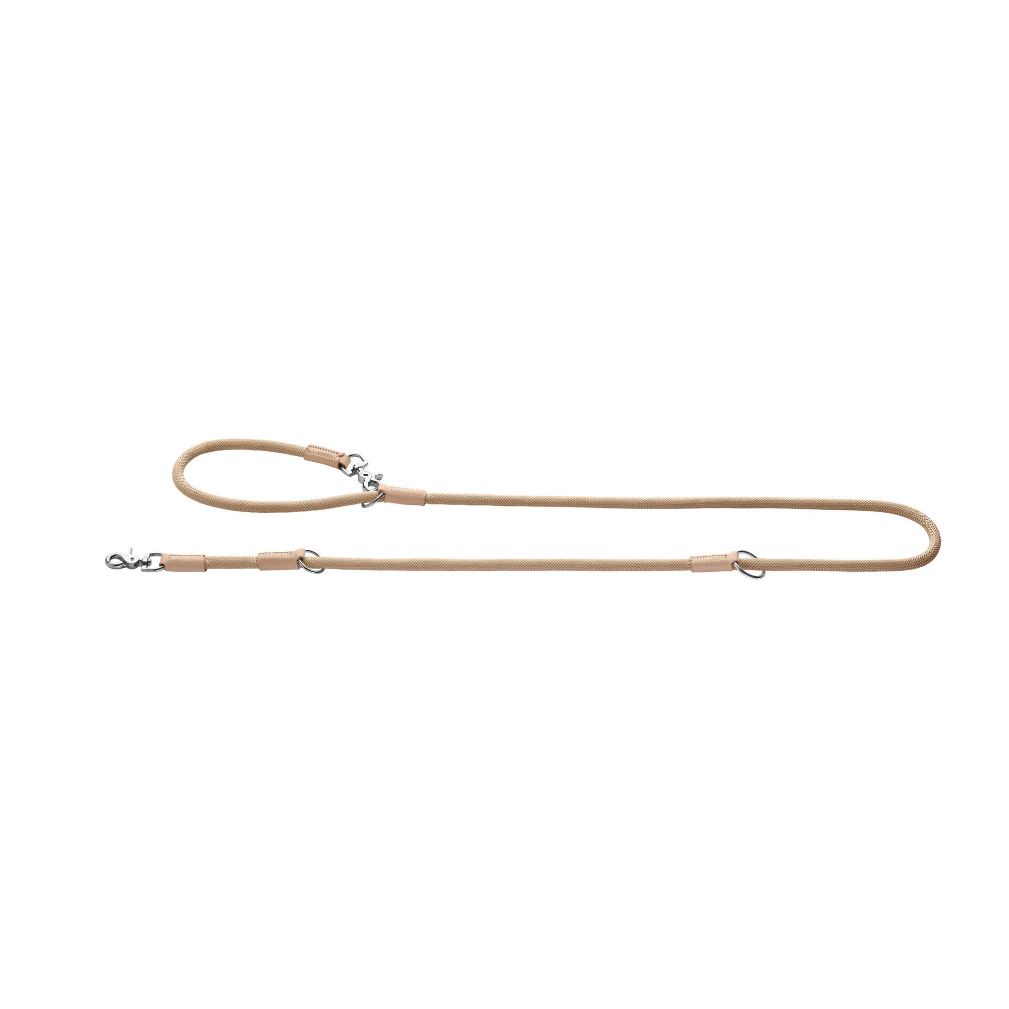 Hunter | Hundeleine Leder | Malia | Verstellbare Führleine | Rindsleder | Beige-Natur